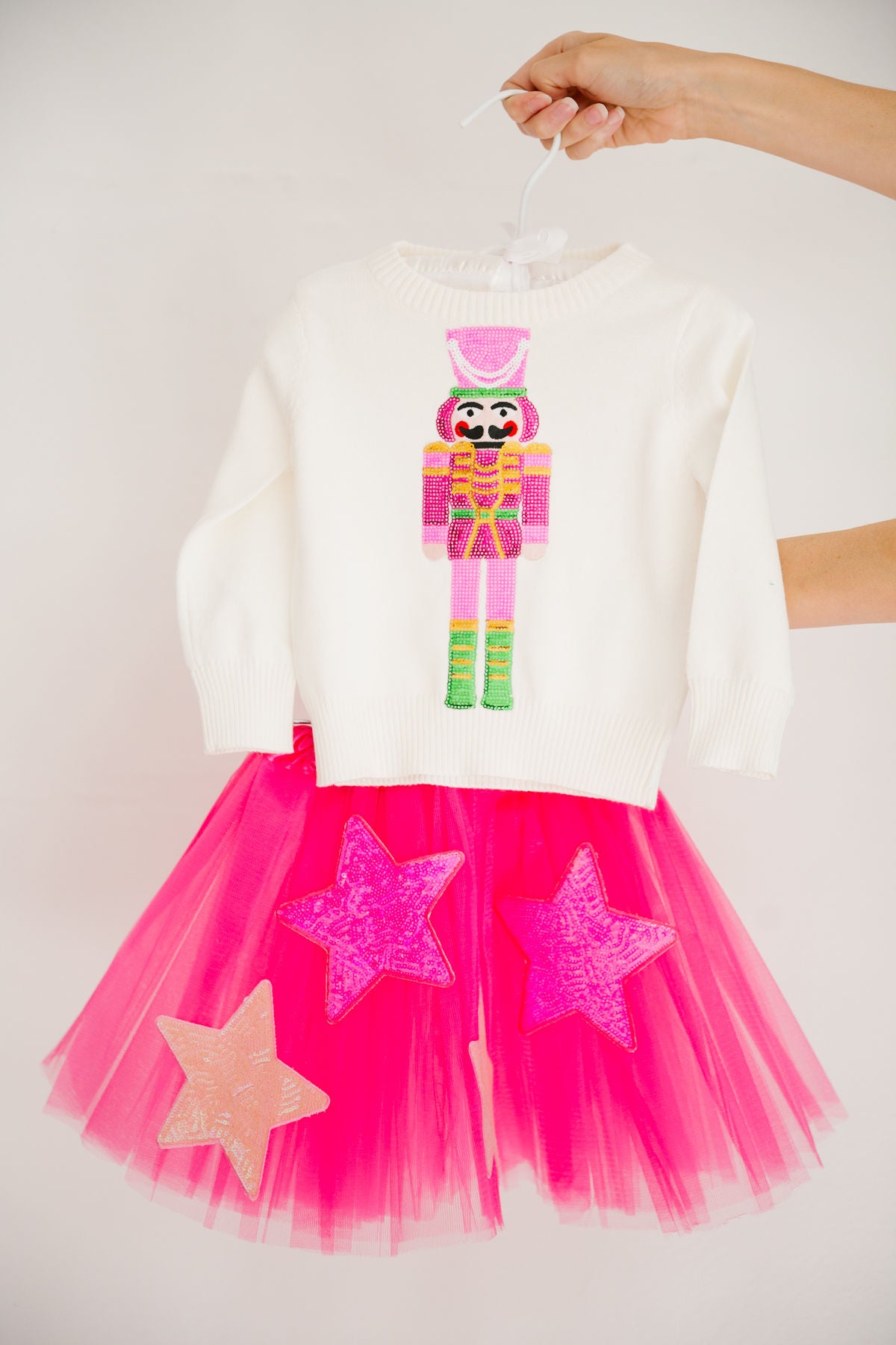 MINI KIDS NUTCRACKER WHITE SWEATER SWEATER Judith March