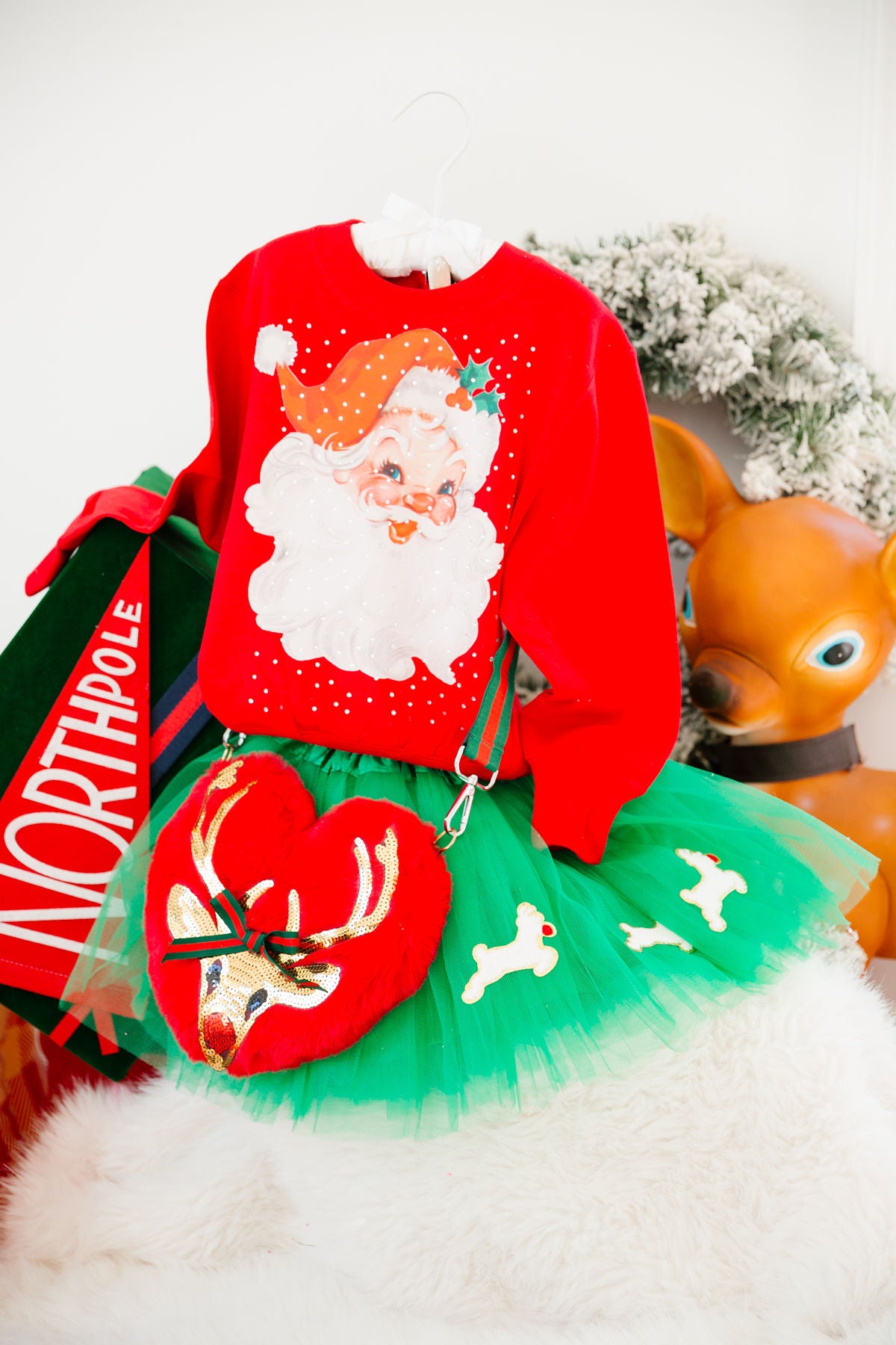 MINI KIDS JOLLY SANTA RED PULLOVER PULLOVER Judith March