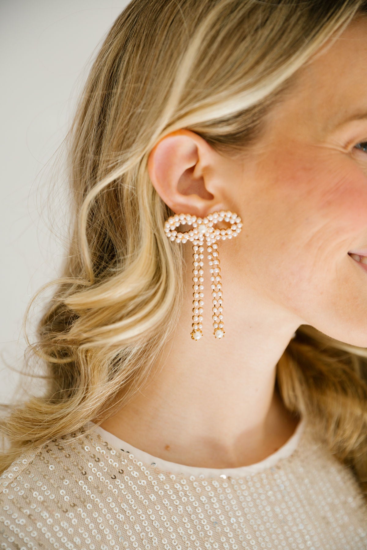 BOW FRINGE EARRINGS earrings Judith March