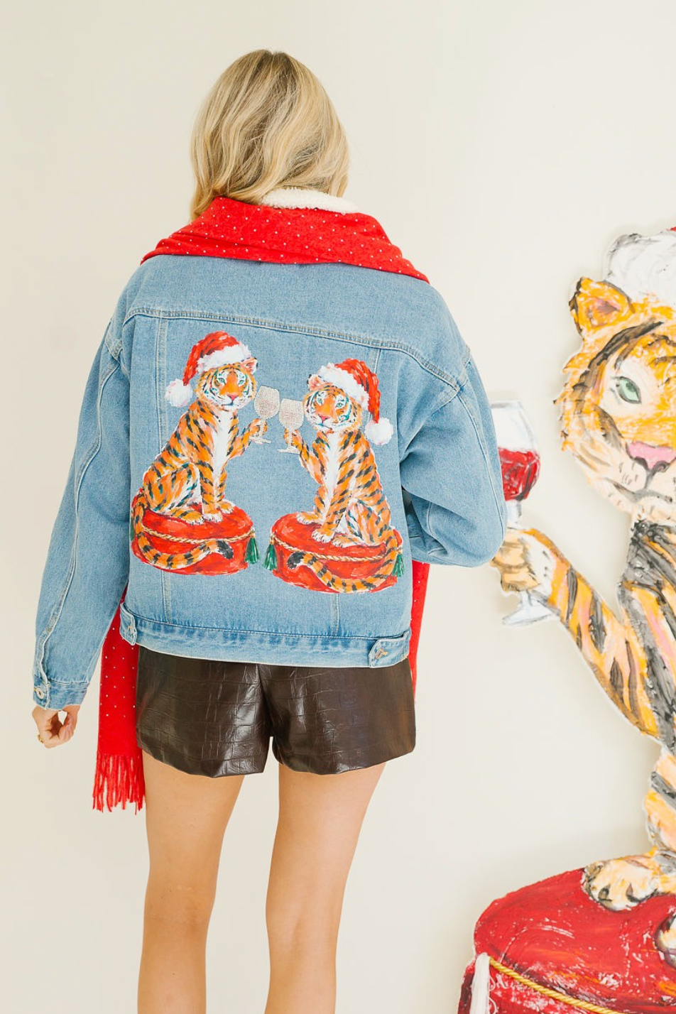 THE TIGER TOASTS SHERPA DENIM JACKET JACKET Judith March