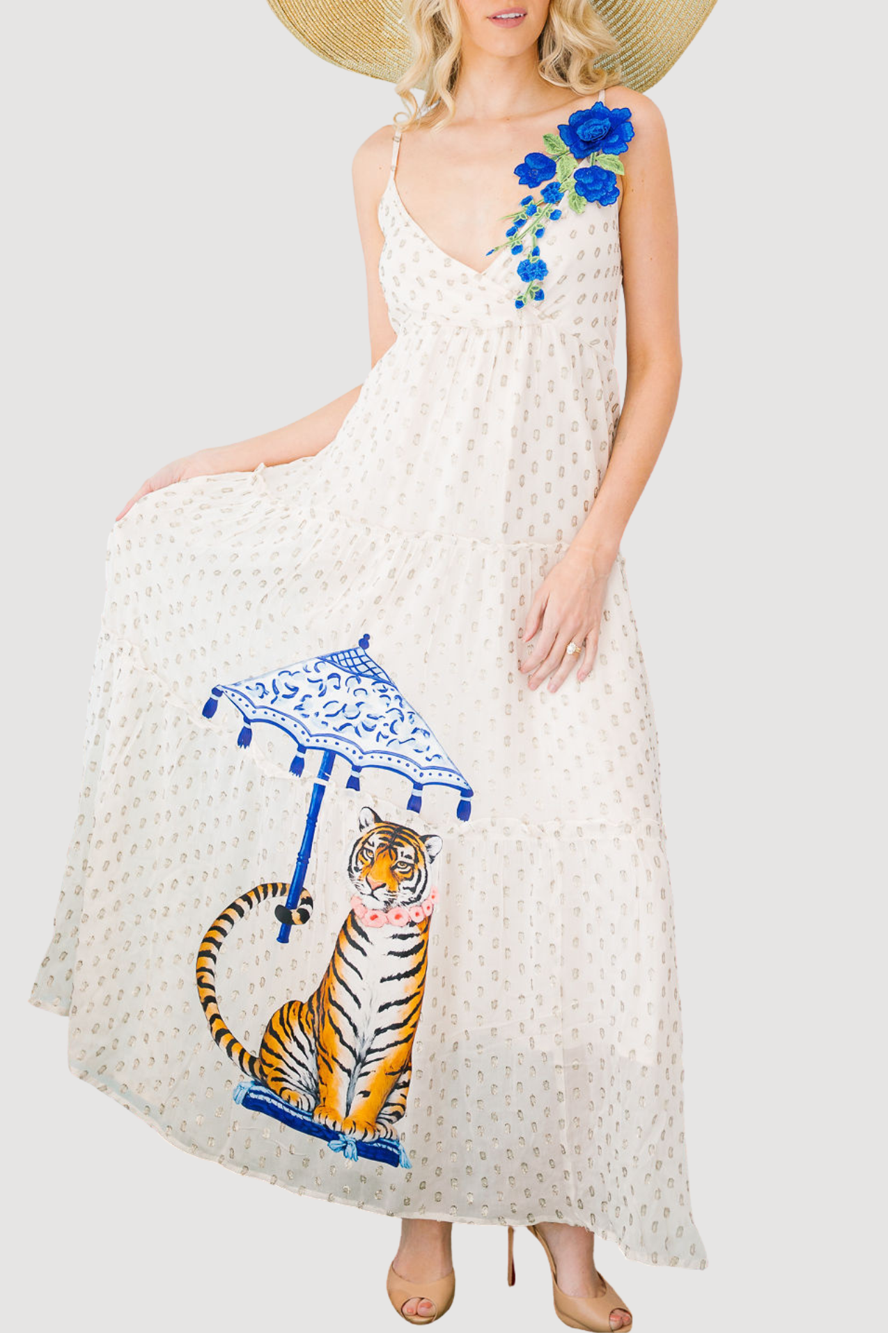 *COASTAL TIGER MAXI DRESS - MEDIUM TOP Judith March