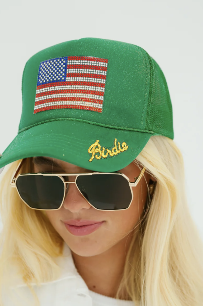 LET'S BOGIE TRUCKER HAT TRUCKER HAT Judith March BIRDIE YES- SPARKLE SPRAY