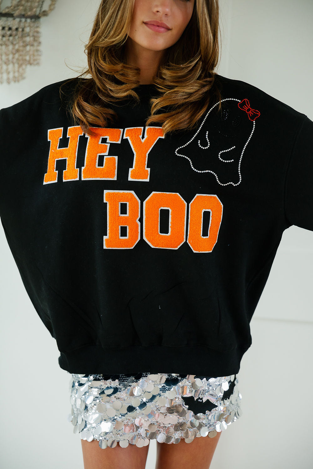 HEY BOO BLACK PULLOVER PULLOVER Judith March