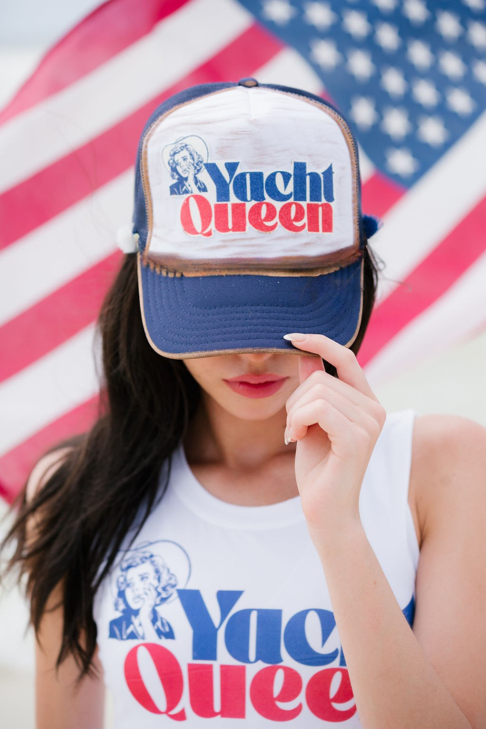 YACHT QUEEN TRUCKER HAT TRUCKER HAT Judith March