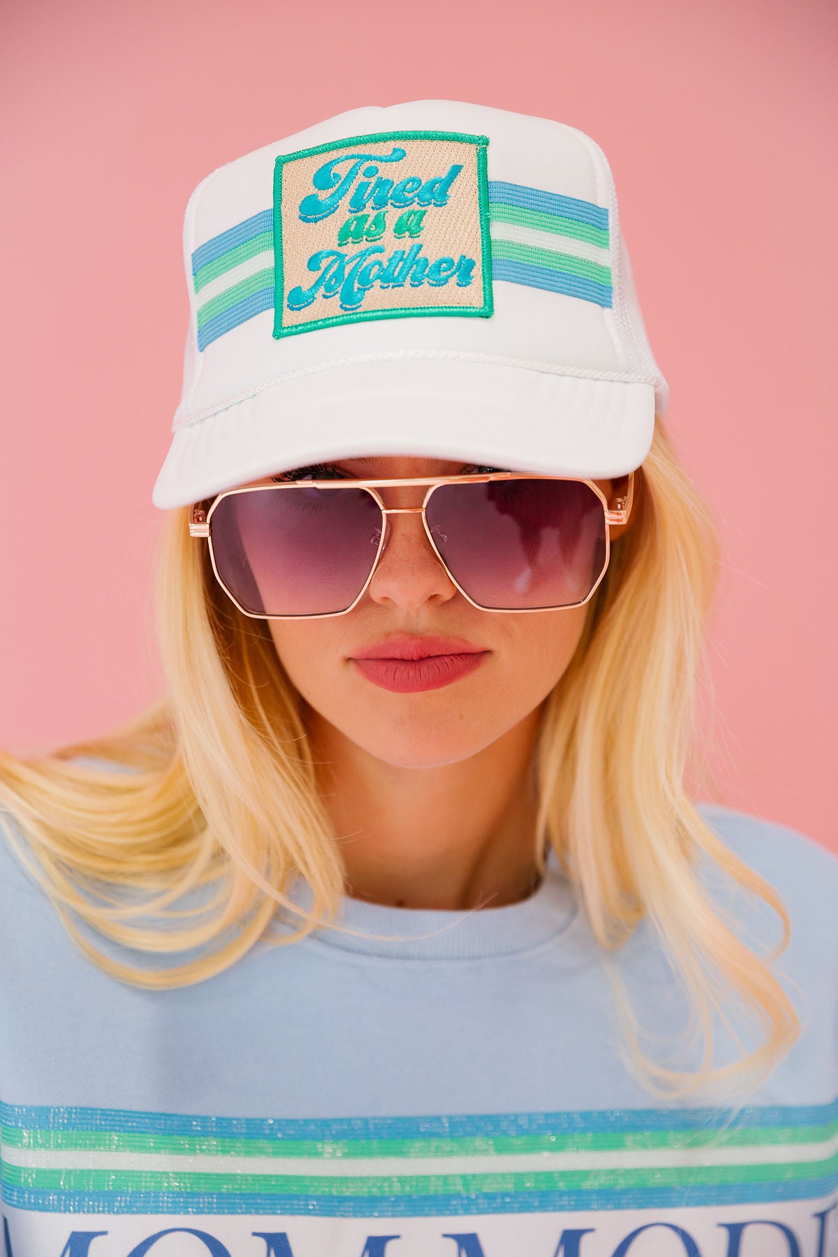 TIRED AS A MOTHER TRUCKER HAT HAT Judith March