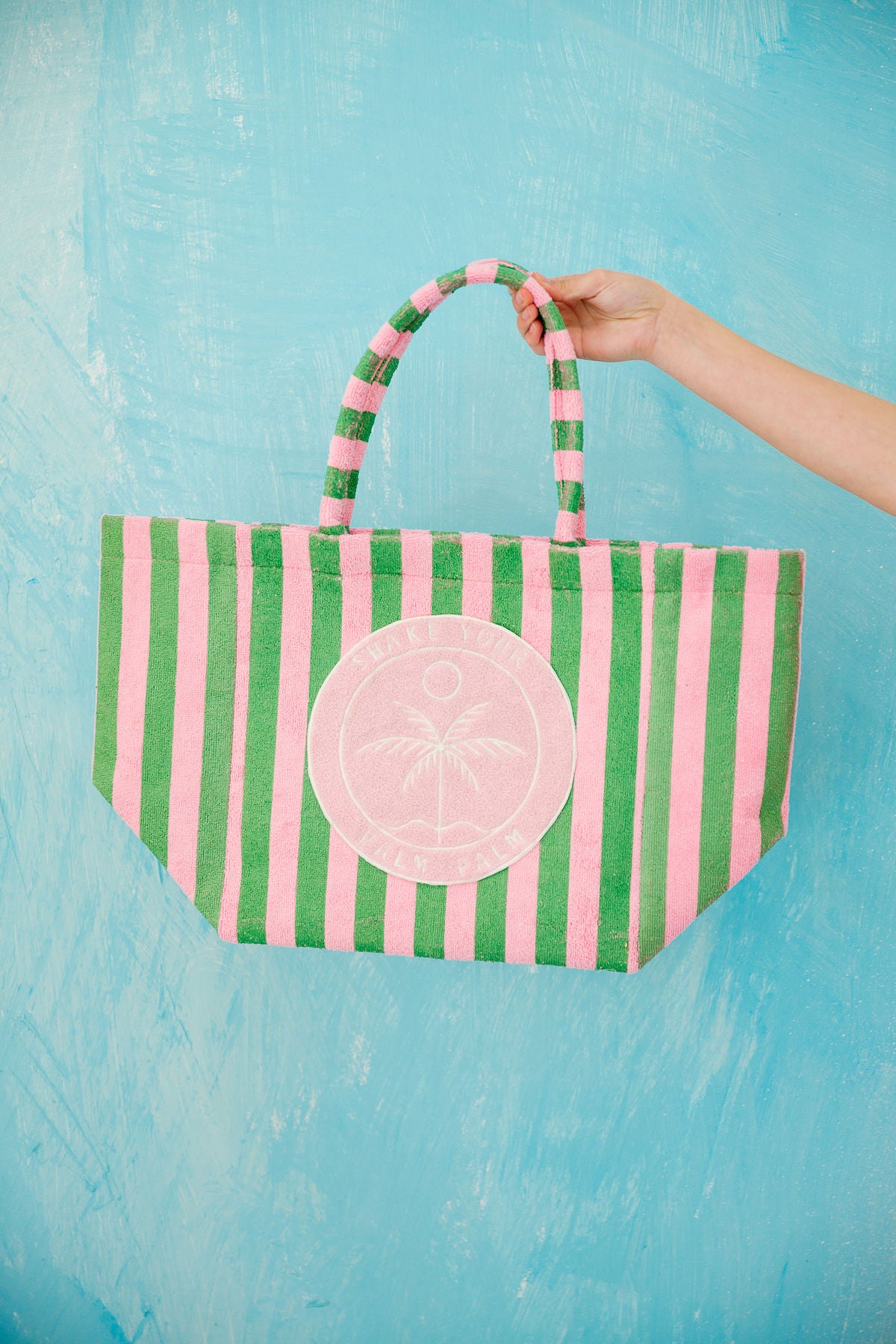 SHAKE YOUR PALM PALM STRIPED TERRY BAG BAG Judith March