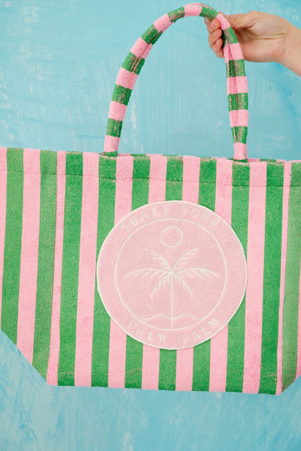 SHAKE YOUR PALM PALM STRIPED TERRY BAG BAG Judith March