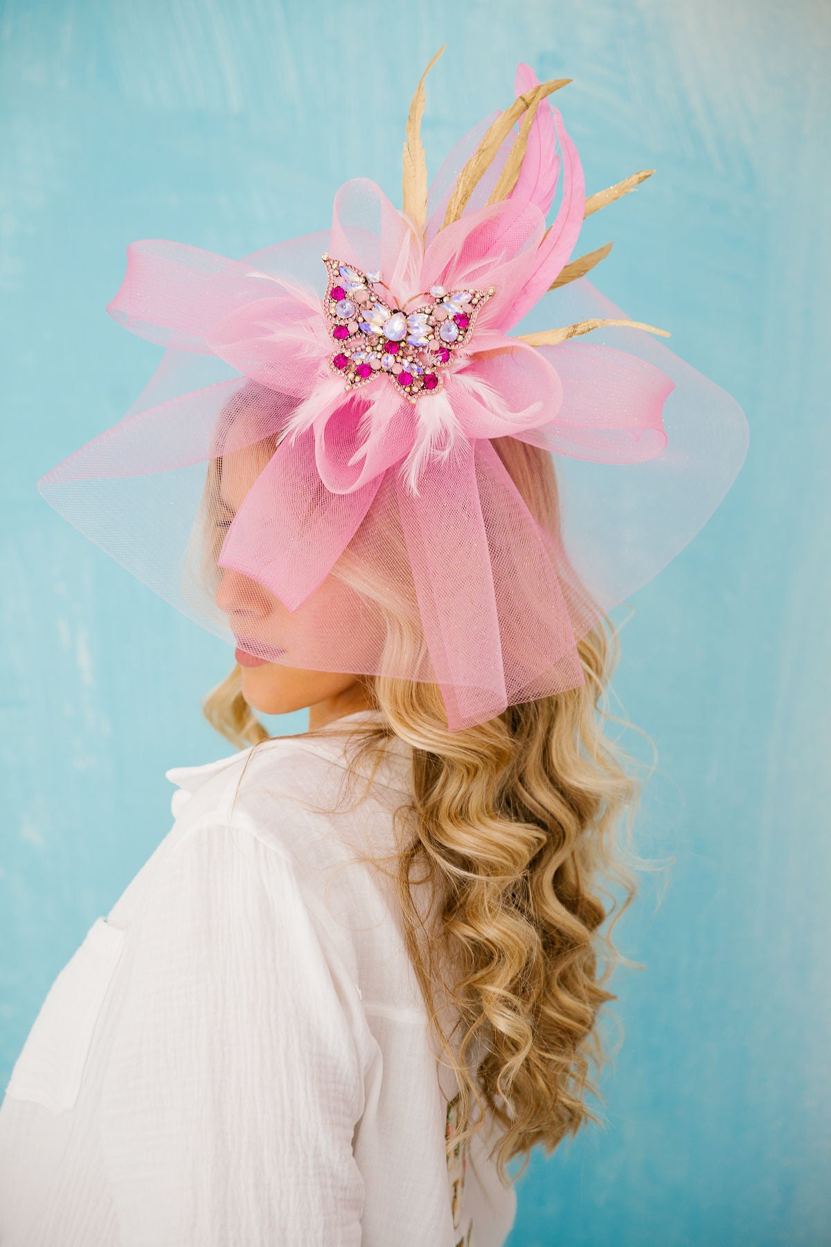 FLUTTER CROWN FASCINATOR FASCINATOR Judith March