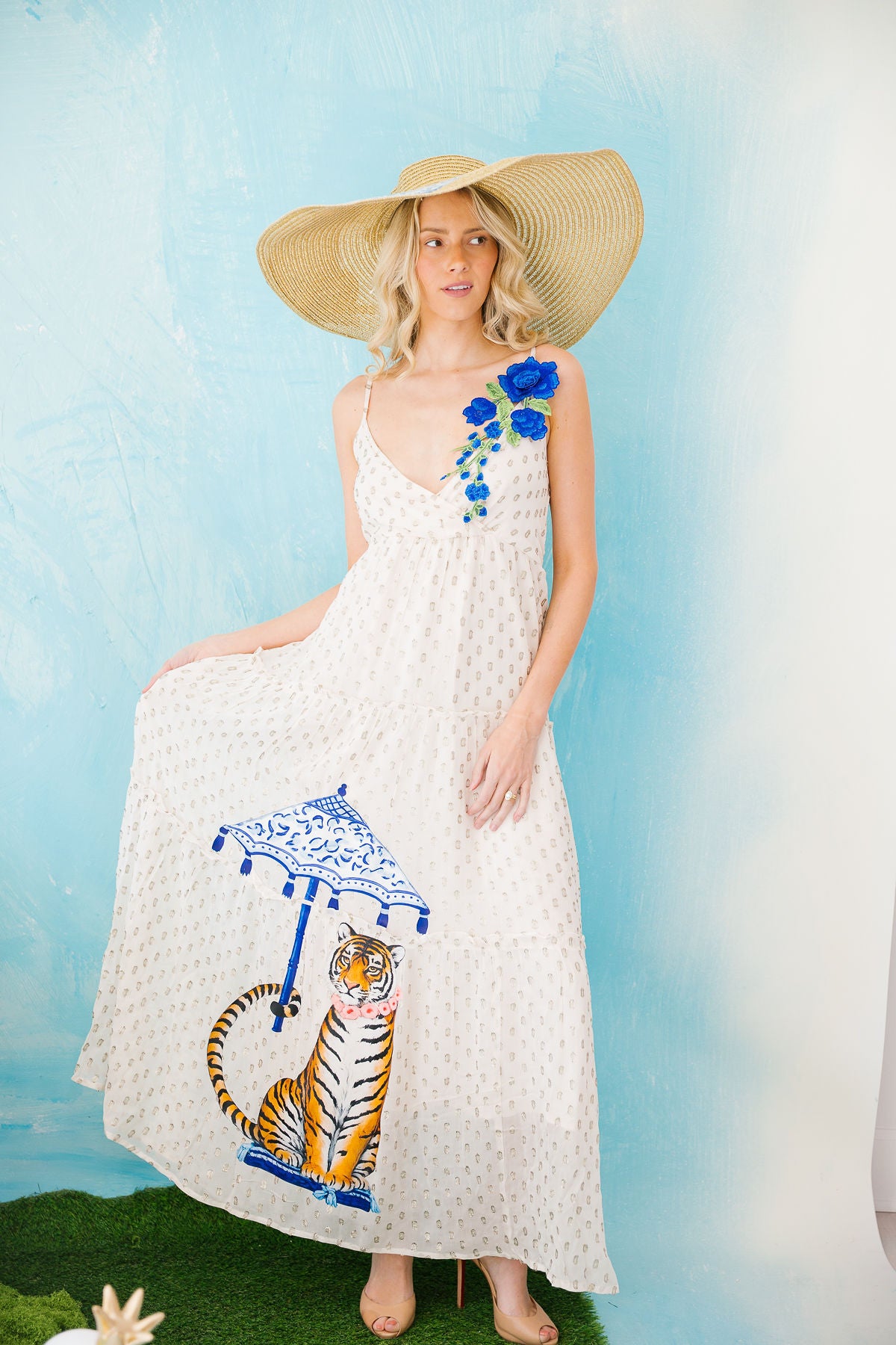 COASTAL TIGER MAXI DRESS DRESS Judith March