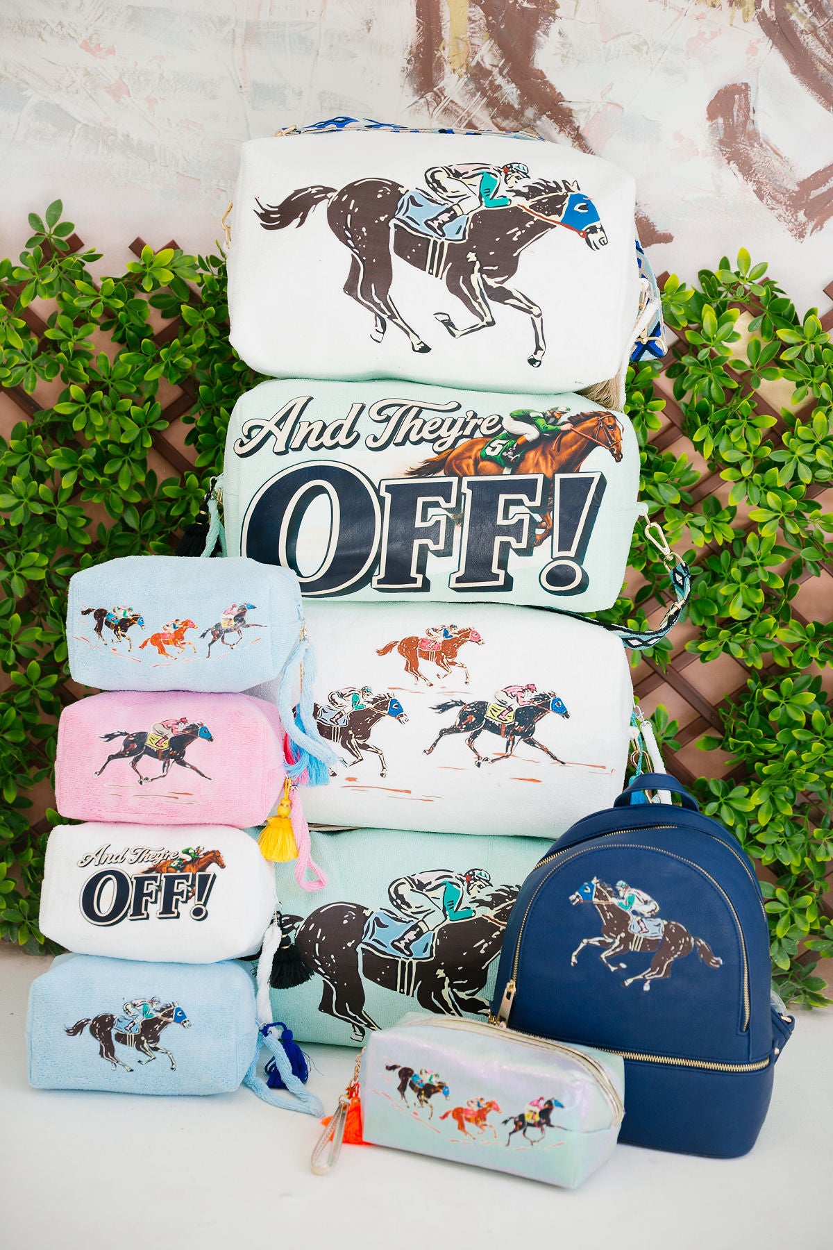 AND THEY'RE OFF SMALL TERRY BAGS BAG Judith March