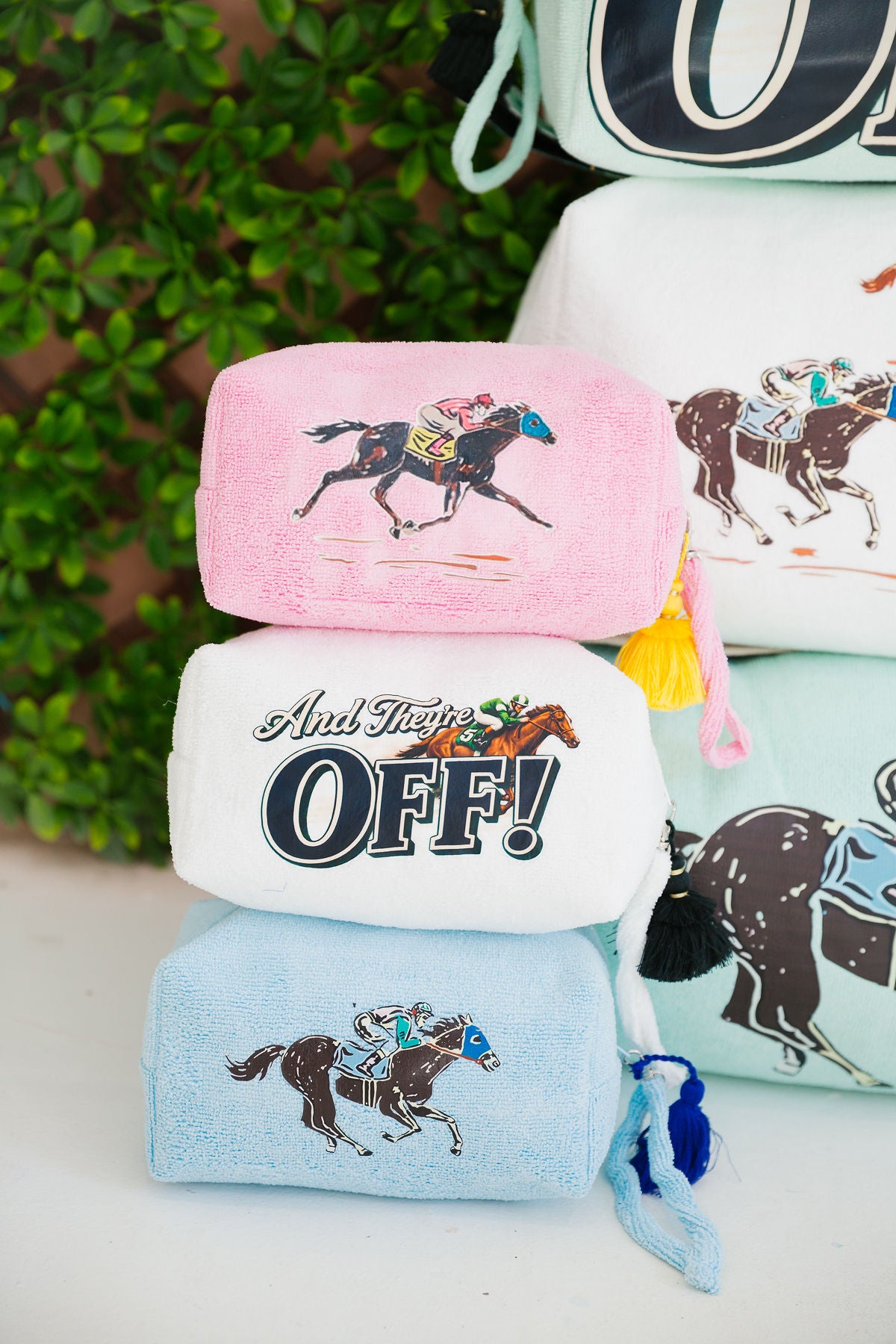 AND THEY'RE OFF SMALL TERRY BAGS BAG Judith March