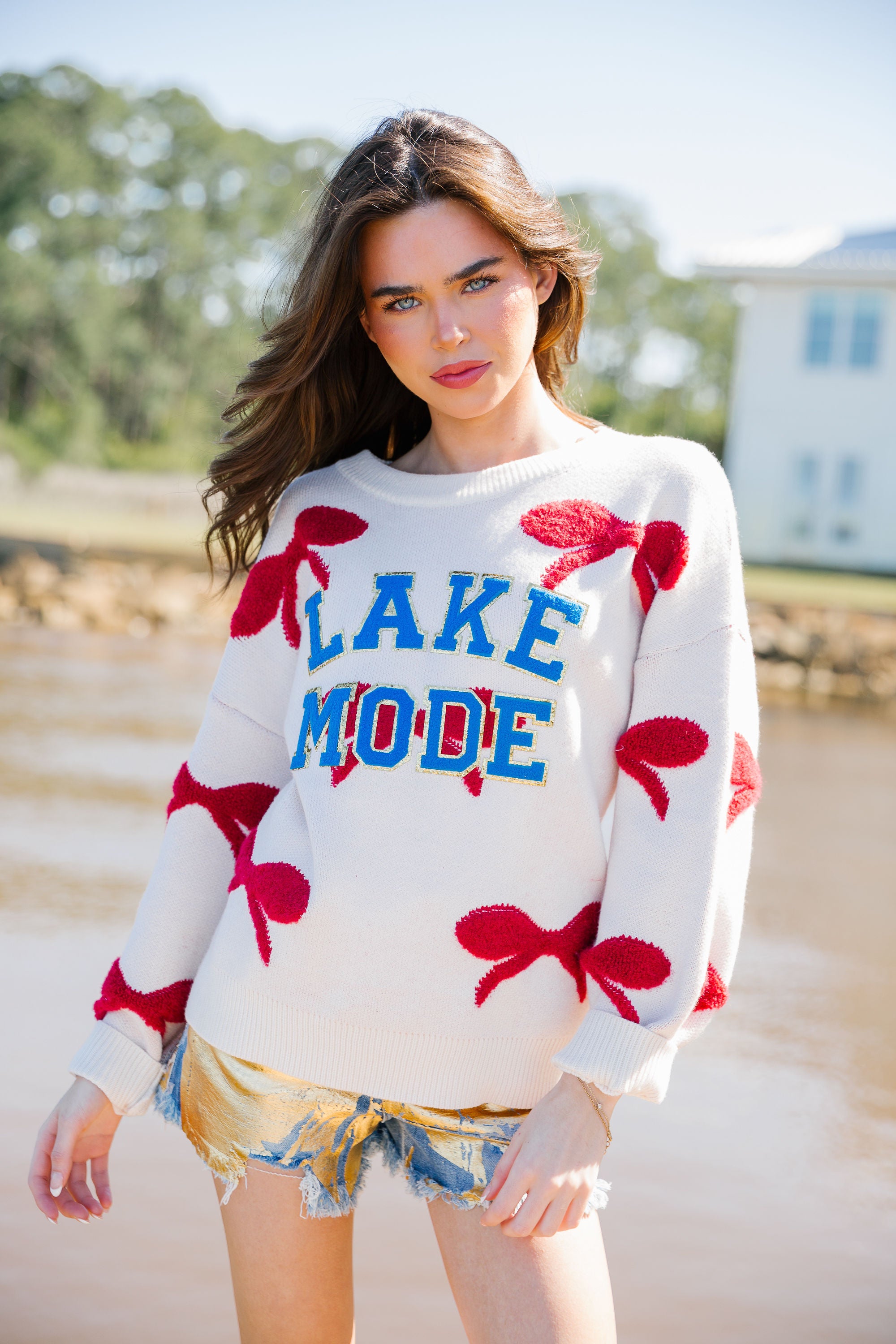 LAKE MODE BOW SWEATER SWEATER Judith March