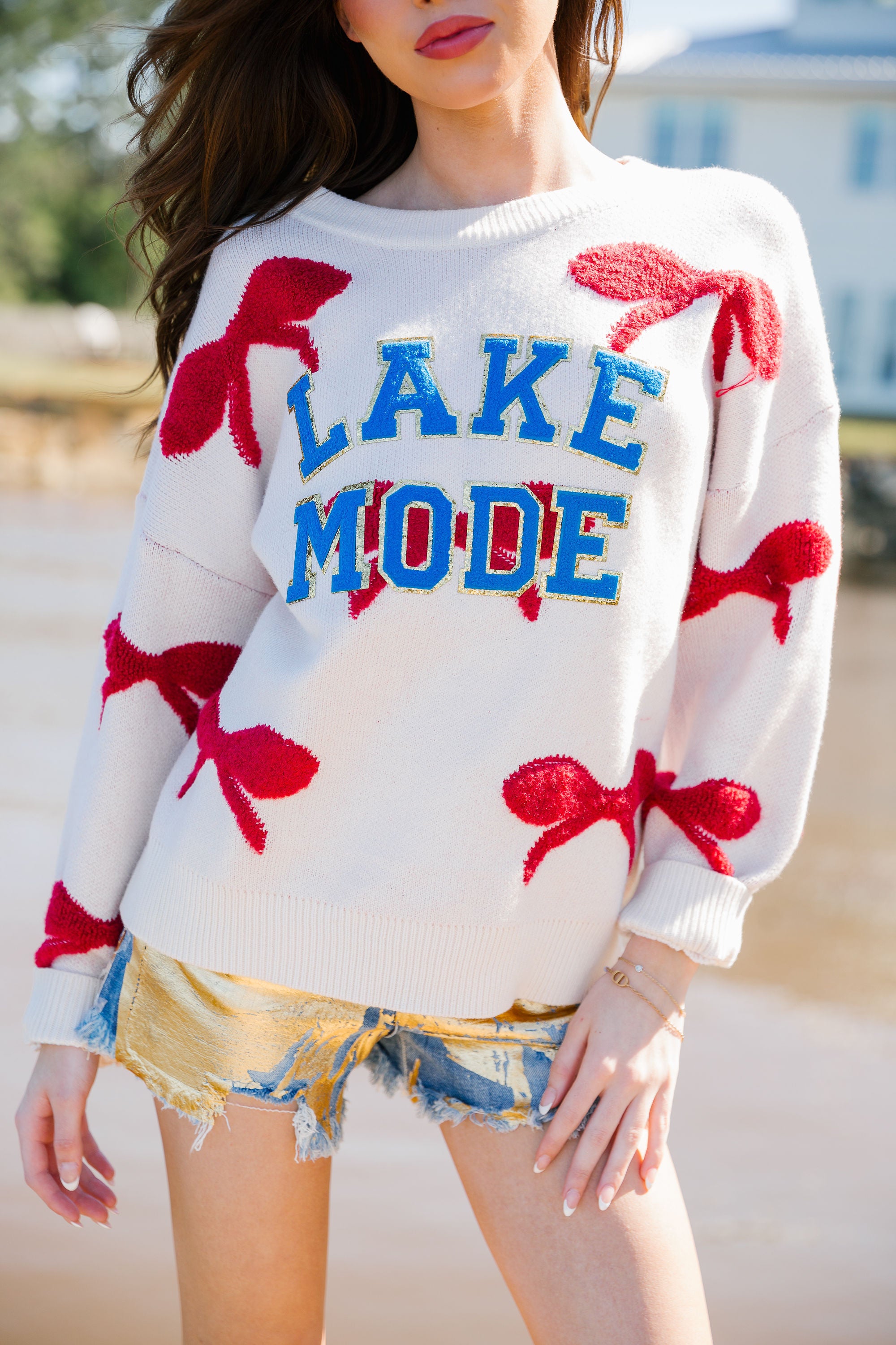 LAKE MODE BOW SWEATER SWEATER Judith March