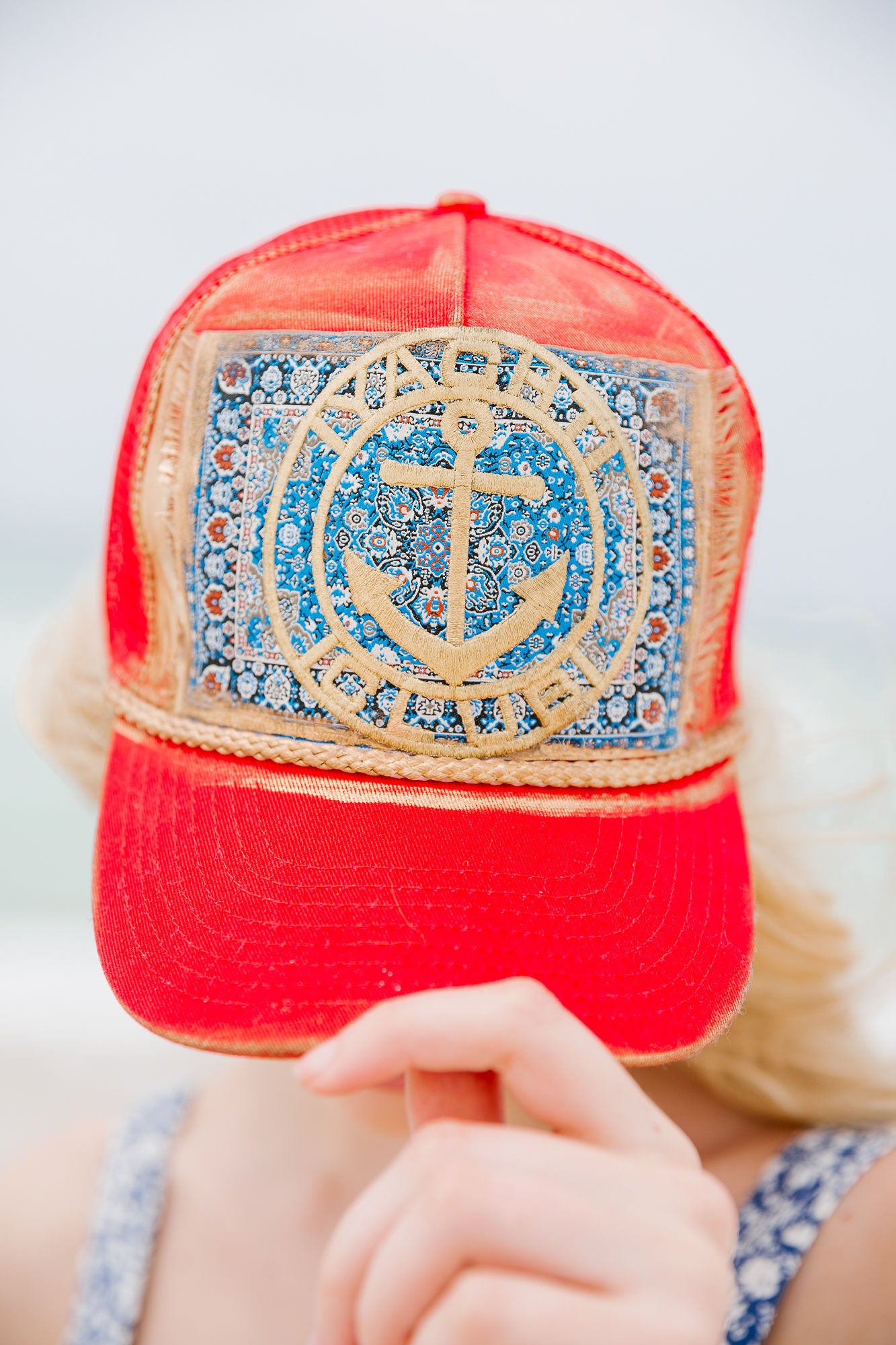 YACHT CLUB RED STRUCTURED HAT HAT Judith March