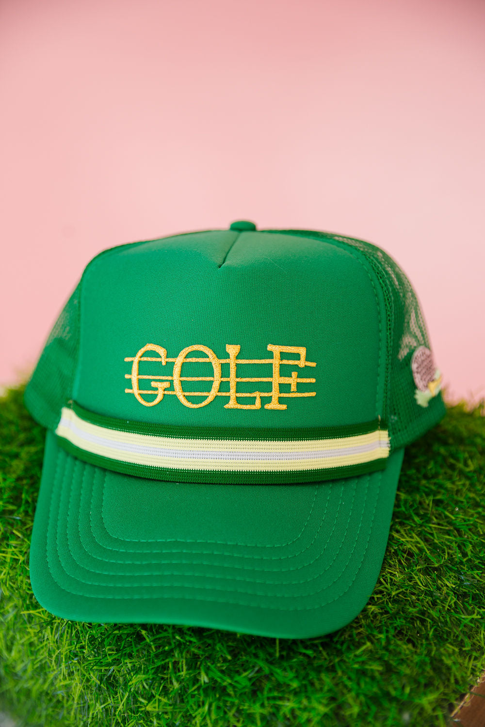 GOLF RIBBON GREEN TRUCKER HAT TRUCKER HAT Judith March