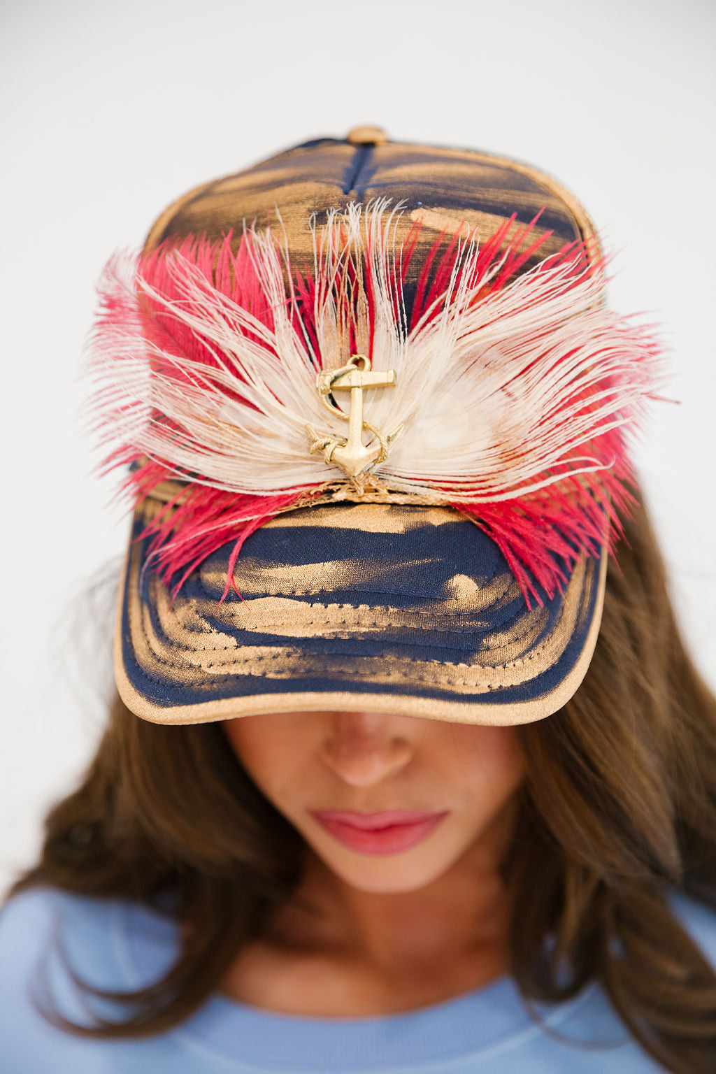 ANCHOR CHARM TRUCKER HAT TRUCKER HAT Judith March