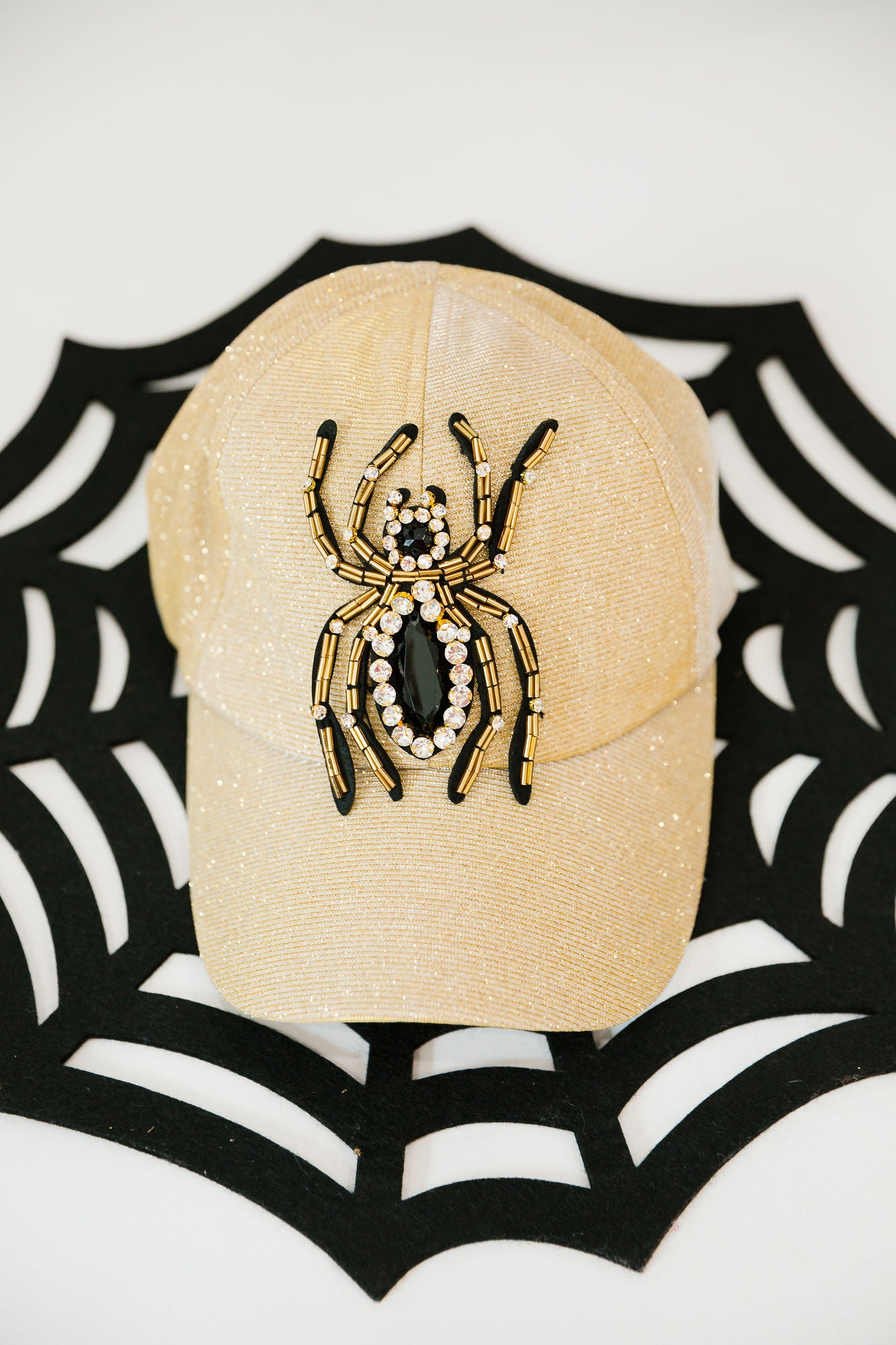 SPOOKY SPIDER BASEBALL HAT TRUCKER HAT Judith March