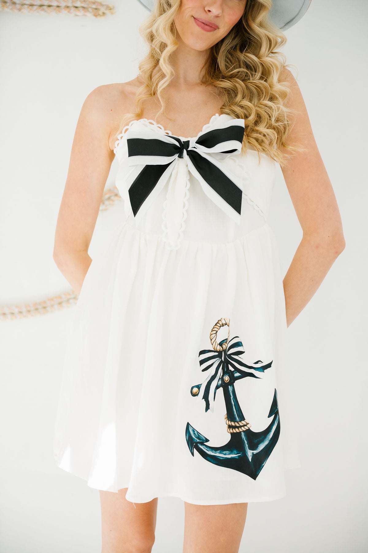 SEAS THE DAY WHITE DRESS DRESS Judith March