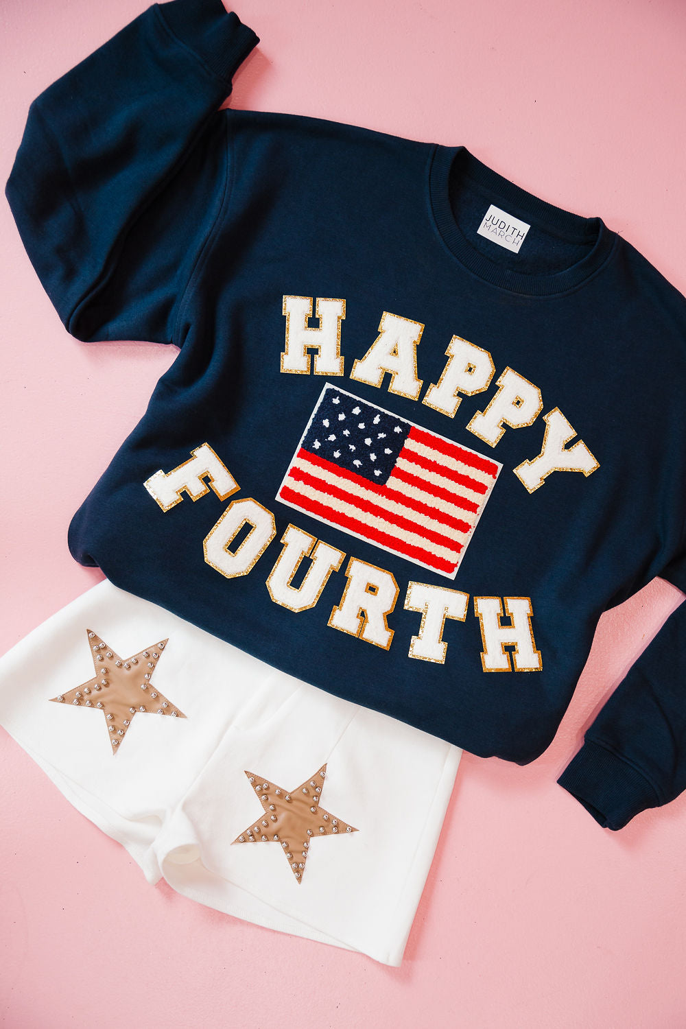 HAPPY FOURTH NAVY PULLOVER pullover Judith March