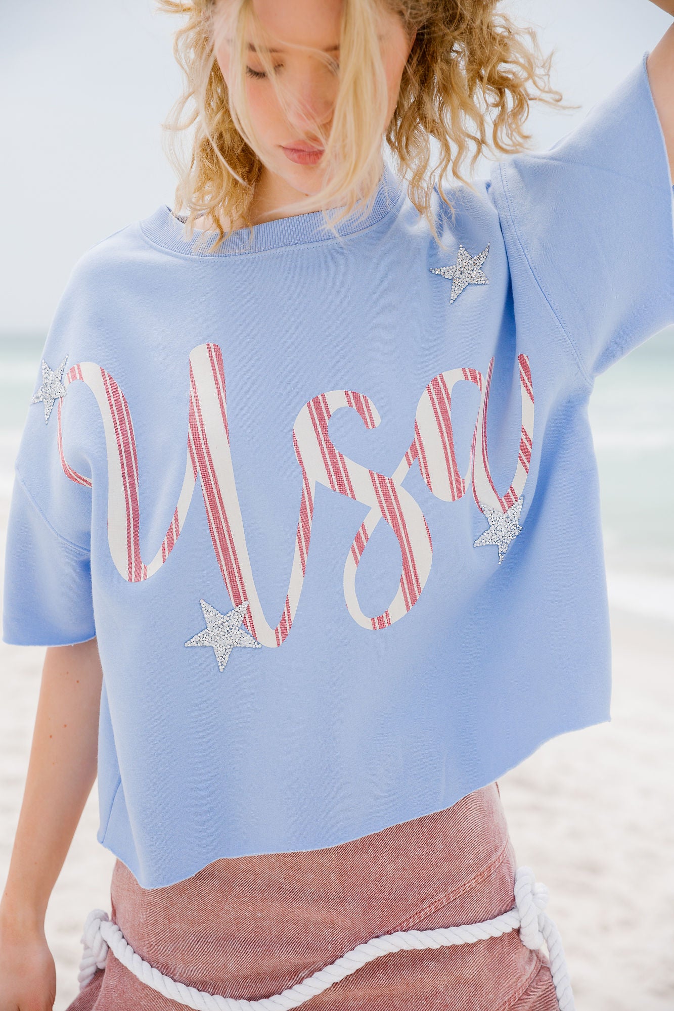 STARS & STRIPES SLEEVELESS PULLOVER PULLOVER Judith March