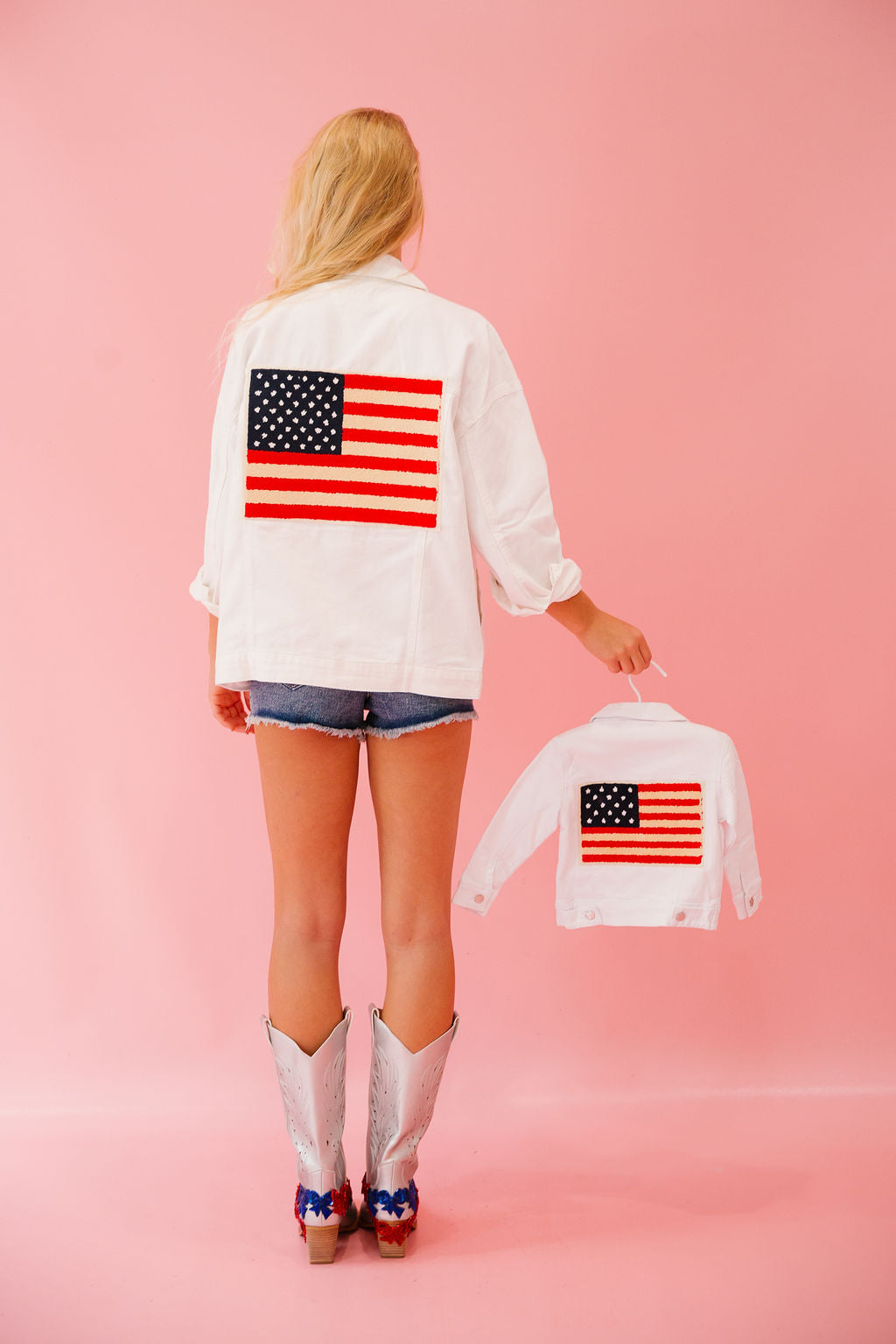 LAND OF THE FREE DENIM JACKET JACKET Judith March