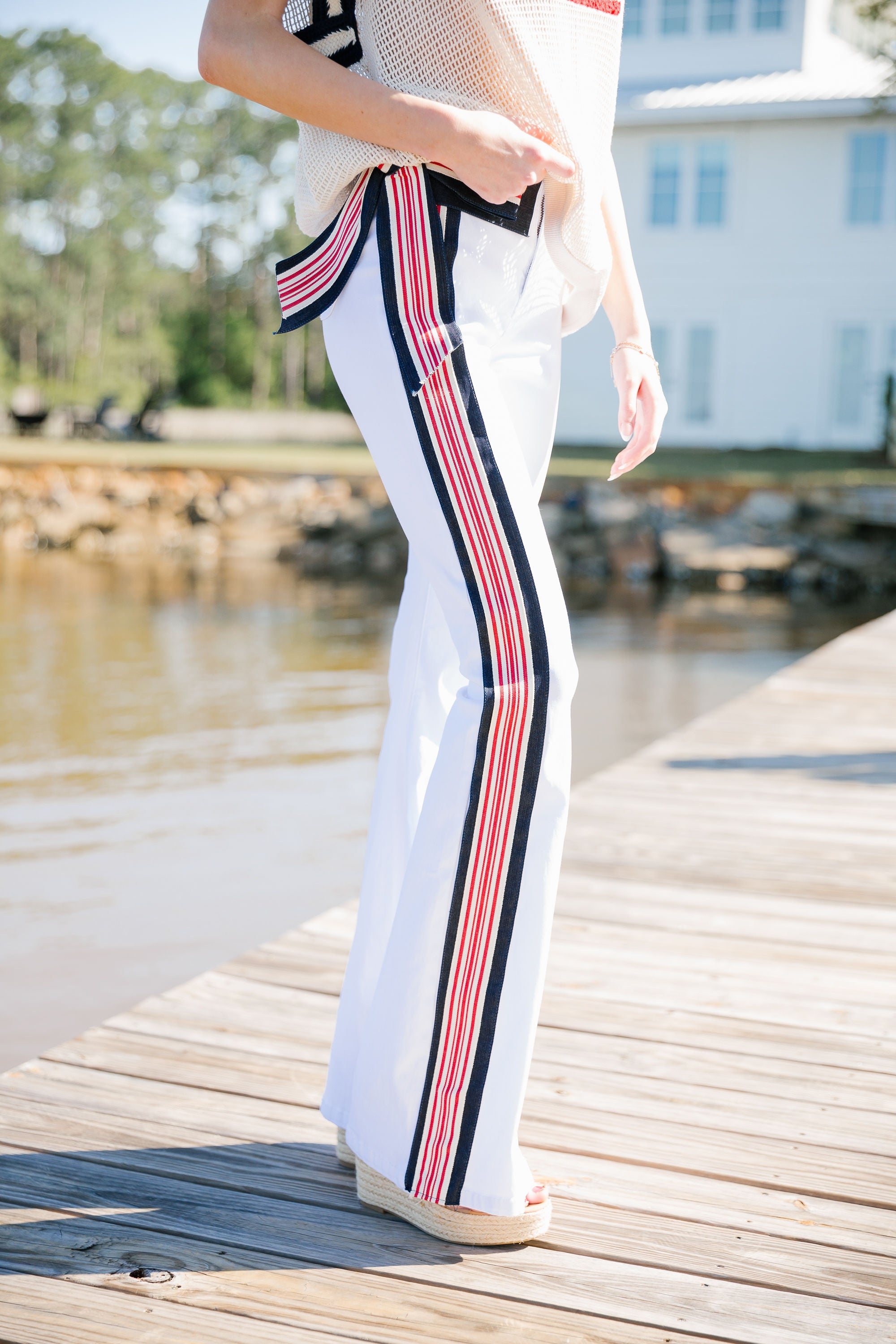USA STRIPED BOW FLARES FLARES Judith March