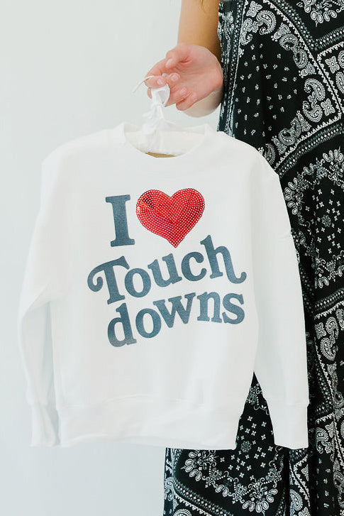 MINI KIDS I LOVE TOUCHDOWNS PULLOVER PULLOVER Judith March