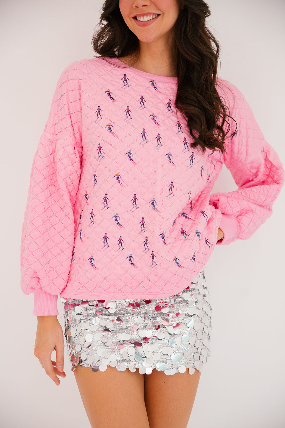 SKI SEASON QUILTED PULLOVER PULLOVER Judith March