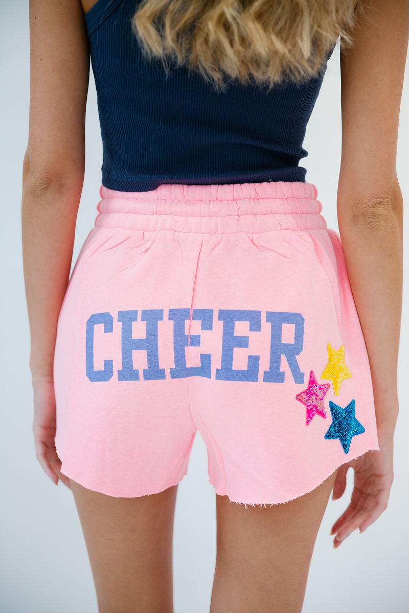 CHEER PINK LOUNGE SHORTS SHORTS Judith March SMALL