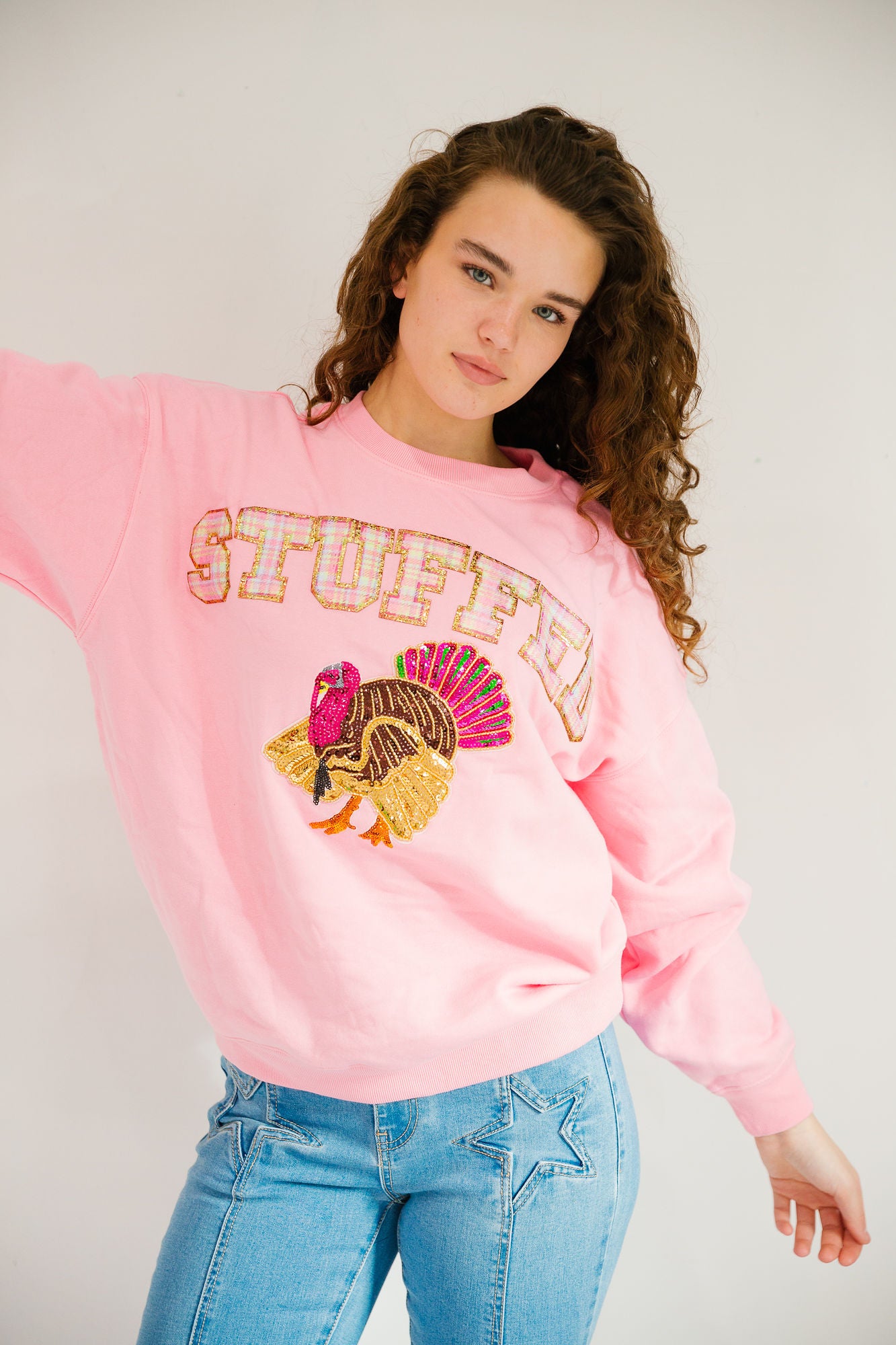 *STUFFED PINK PULLOVER - MEDIUM PULLOVER Judith March