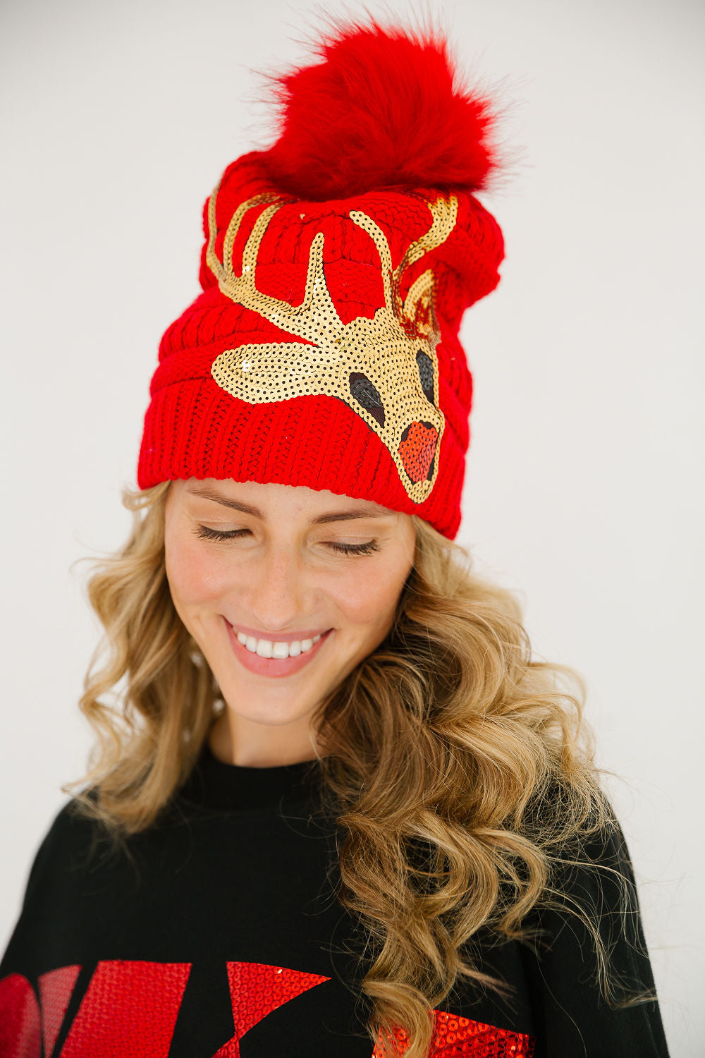 RUDOLPH RED BEANIE BEANIE Judith March