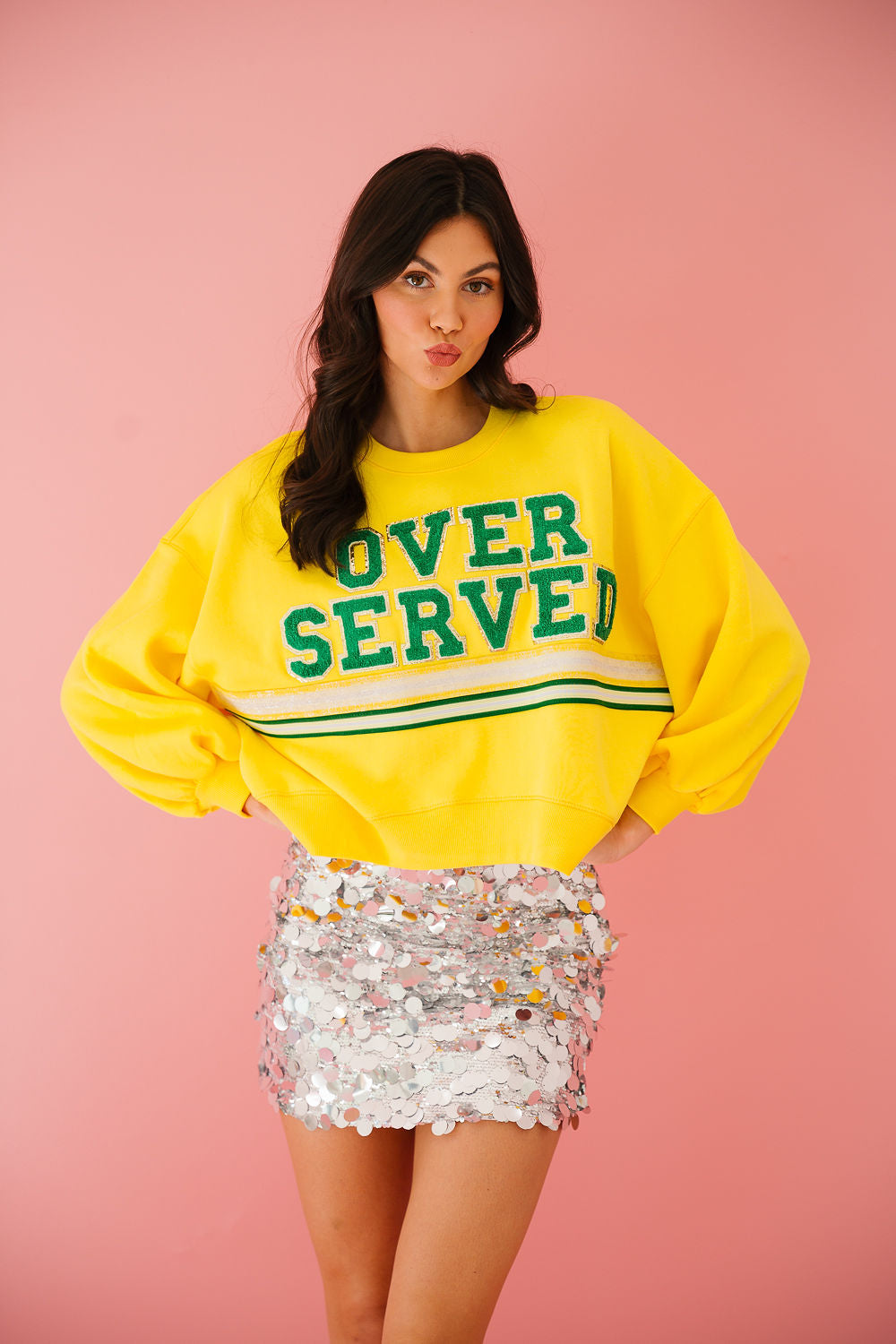 OVER SERVED YELLOW PULLOVER pullover Judith March