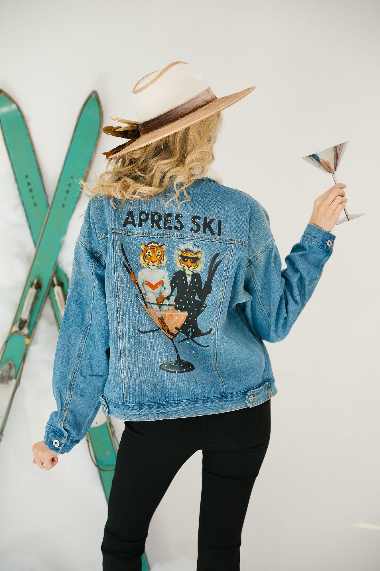 APRÈS SKI TIGER SHERPA DENIM JACKET JACKET Judith March