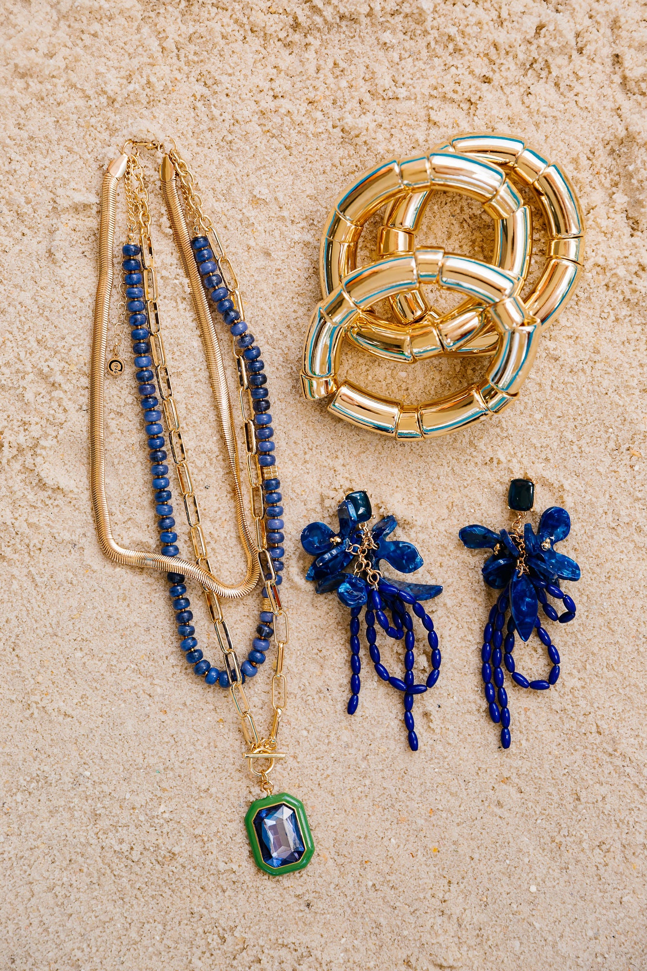 BEACH BLUES ACCESSORIES earrings Judith March