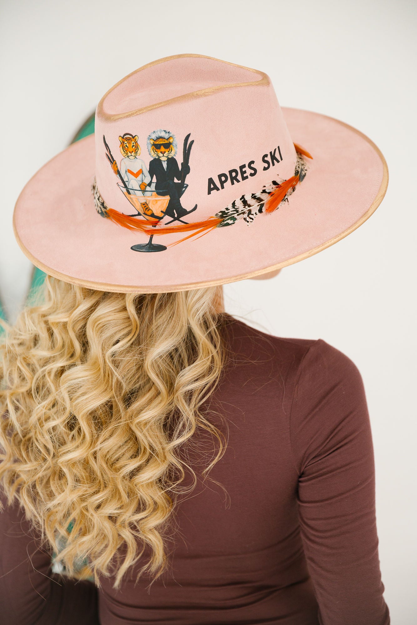 APRÈS SKI TIGER PINK RANCHER HAT RANCHER HAT Judith March