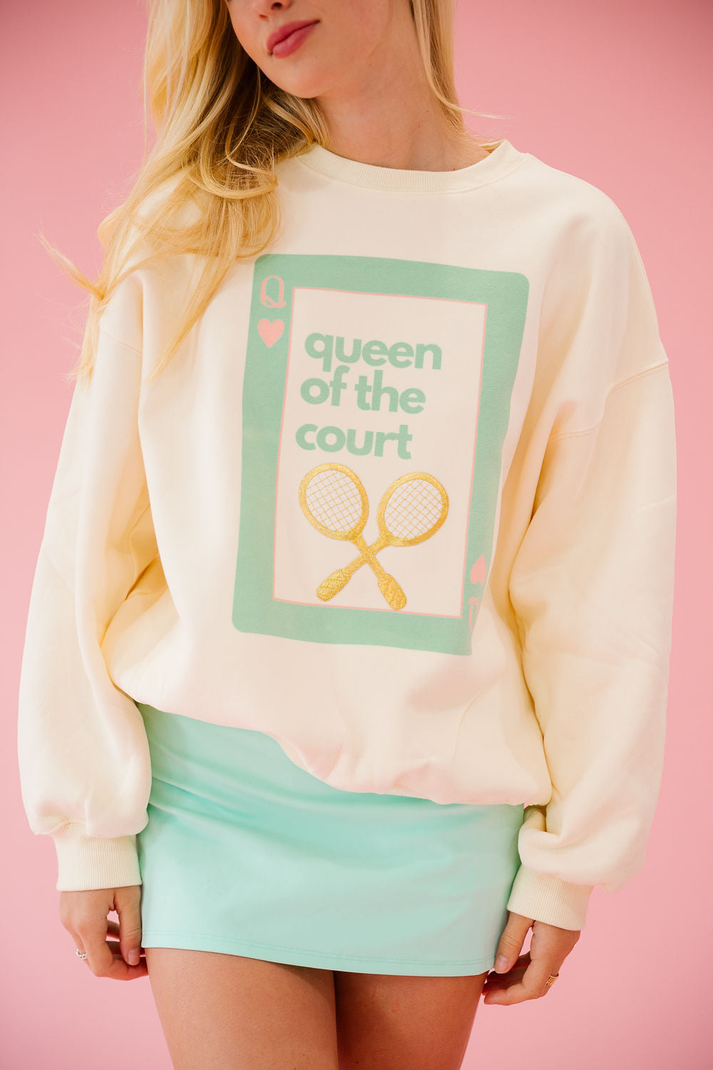 QUEEN OF THE COURT CREAM PULLOVER pullover Judith March