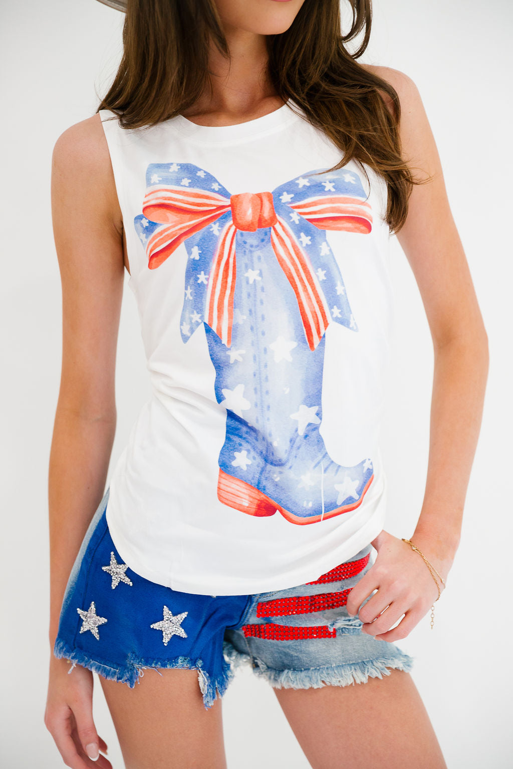 AMERICAN COWGIRL TANK TANK Judith March SMALL