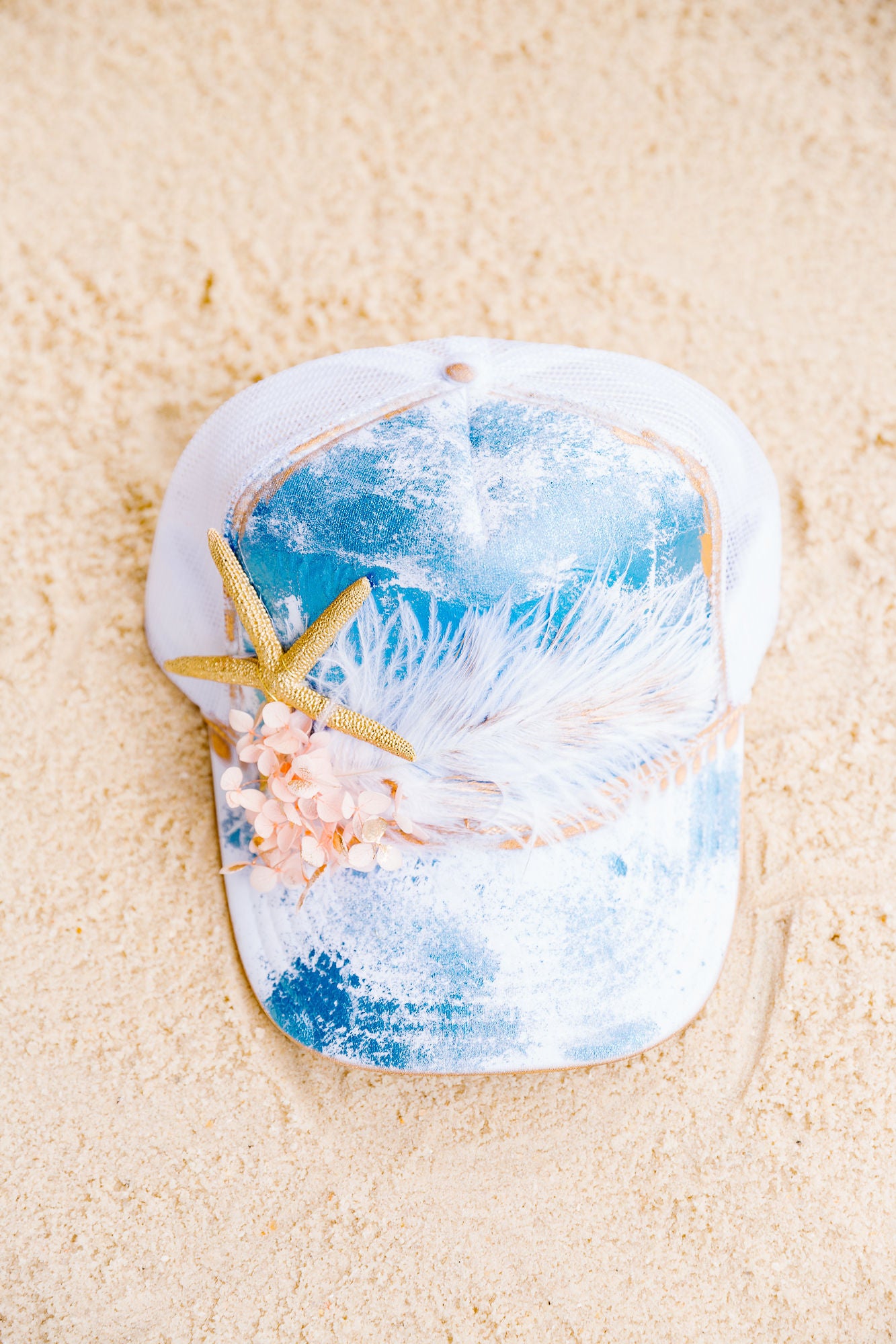 STARFISH ABSTRACT TRUCKER HAT TRUCKER HAT Judith March