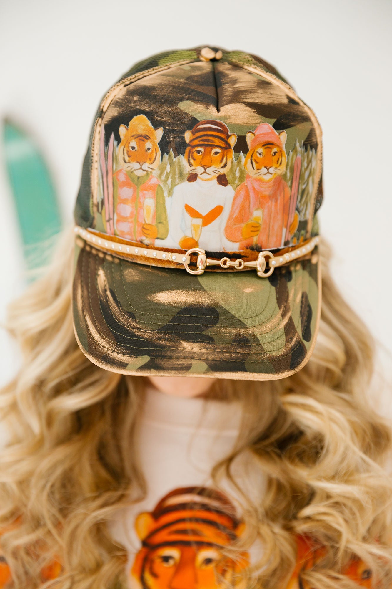 ALPINE TIGERS CAMO TRUCKER HAT TRUCKER HAT Judith March