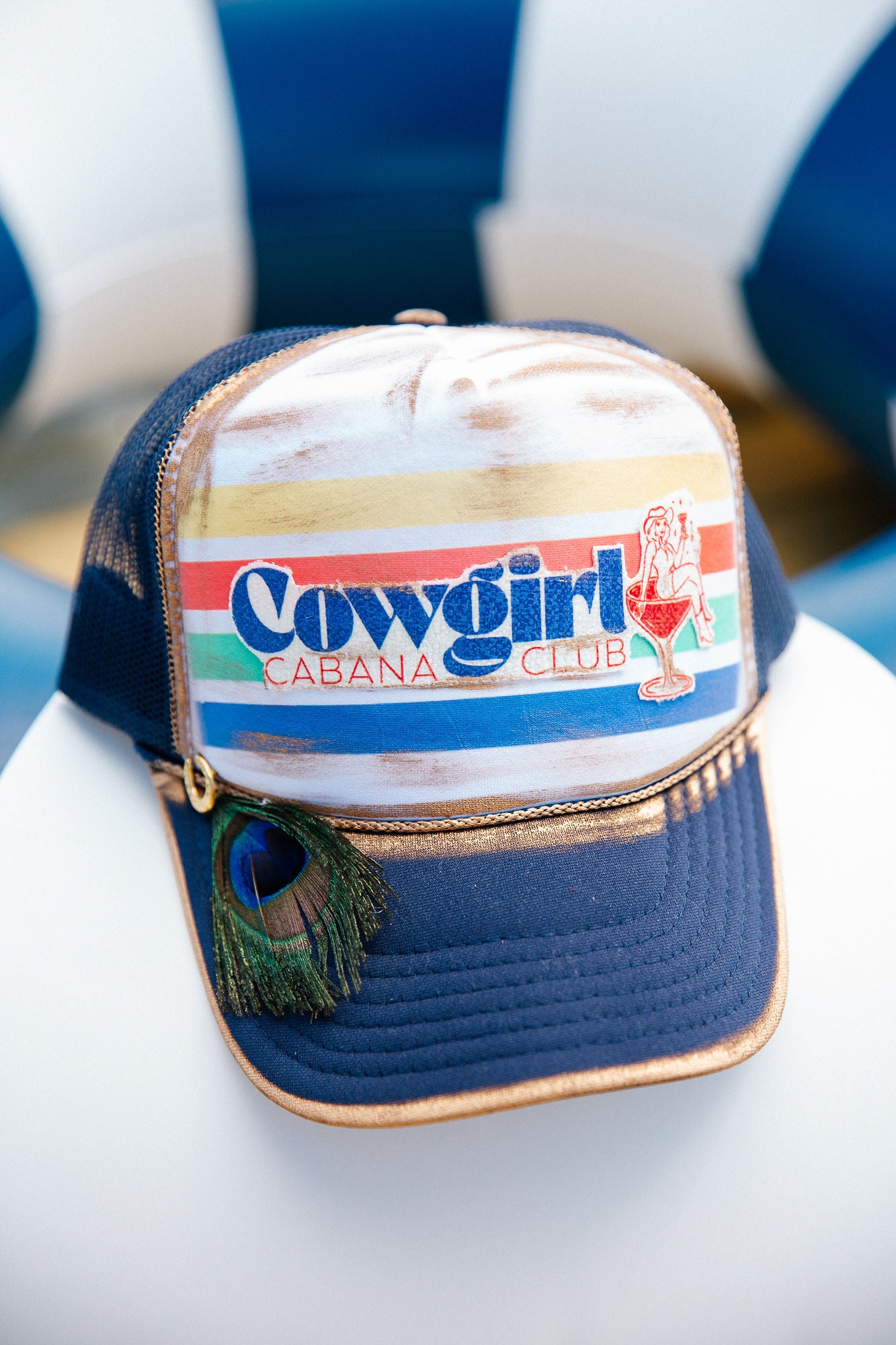 COWGIRL CABANA CLUB TRUCKER HAT TRUCKER HAT Judith March