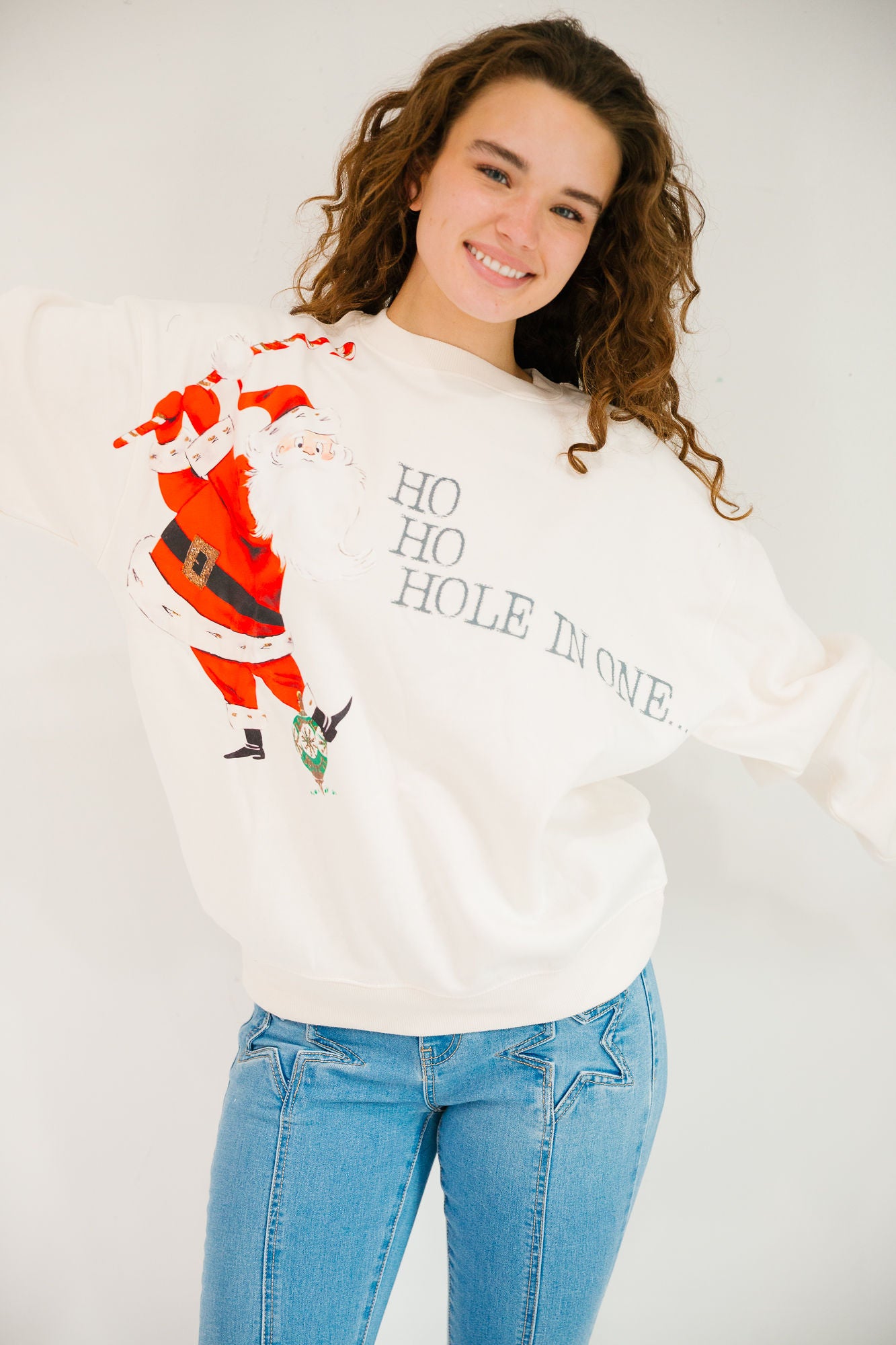 *HO HO HOLE IN ONE PULLOVER - MEDIUM PULLOVER Judith March