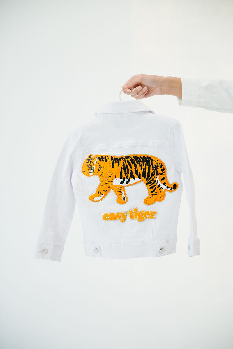 MINI KIDS EASY TIGER WHITE JACKET gameday23 Judith March