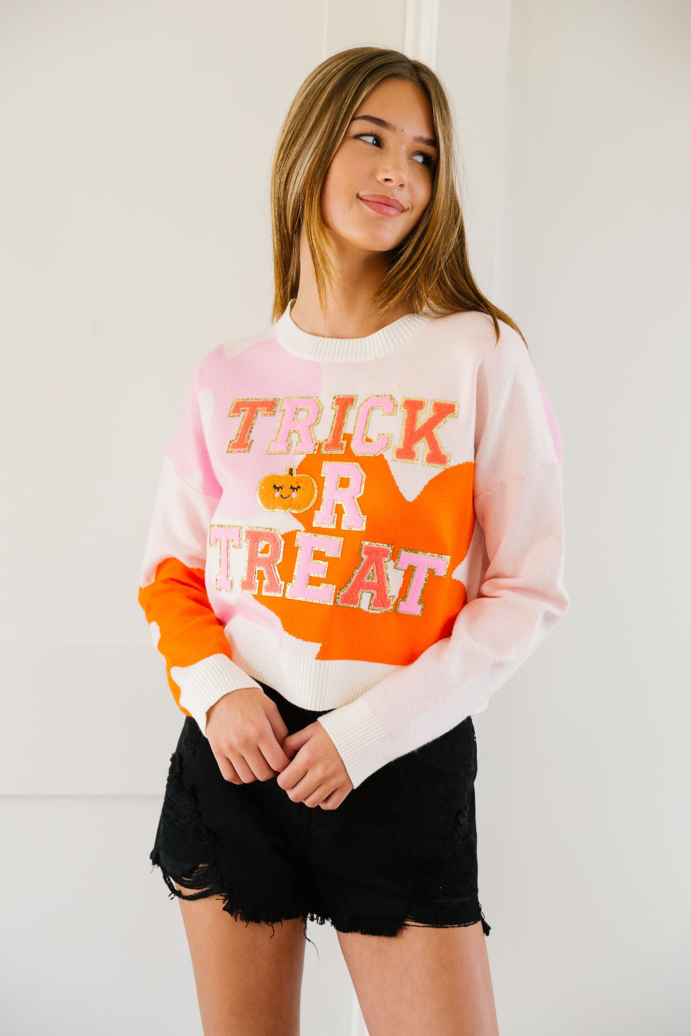 TRICK OR TREAT FLORAL SWEATER SWEATER Judith March