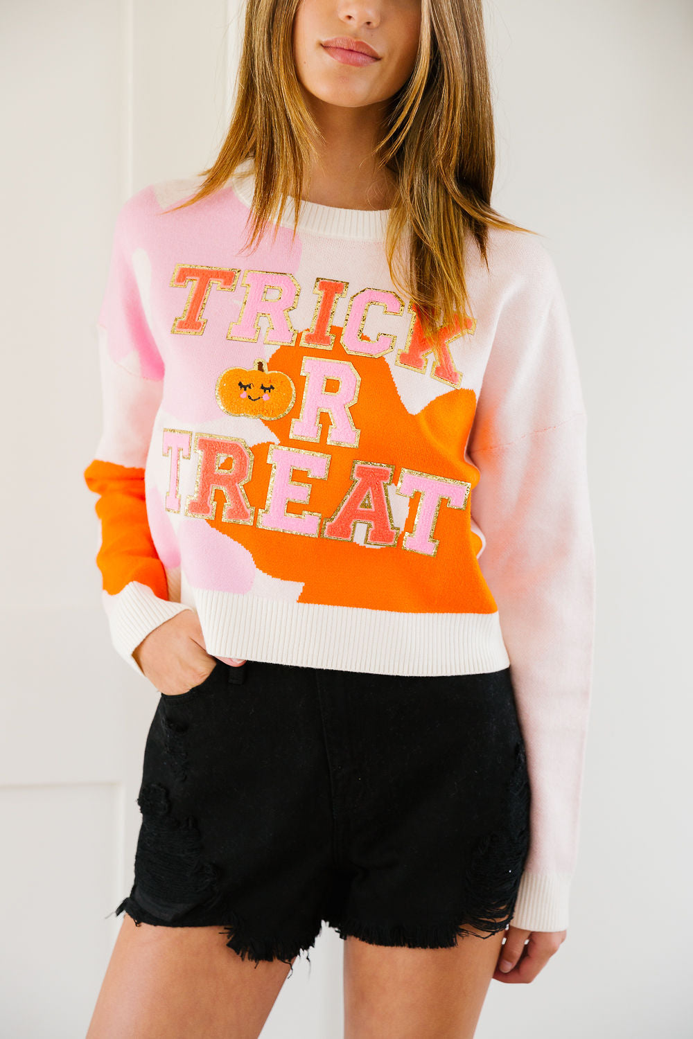 TRICK OR TREAT FLORAL SWEATER SWEATER Judith March