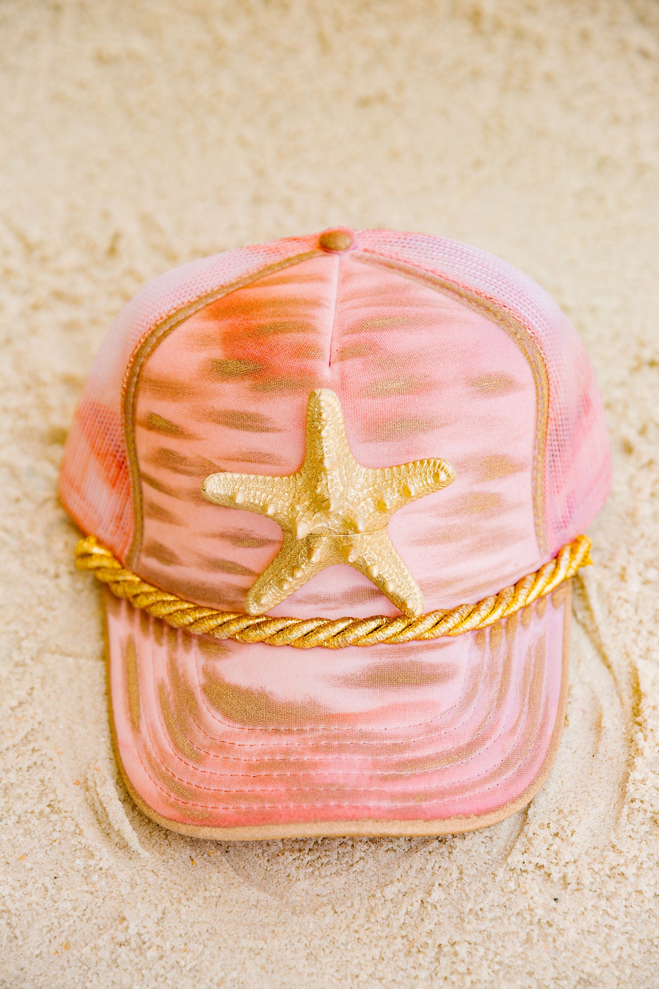 STARFISH GOLD ROPE TRUCKER HAT TRUCKER HAT Judith March