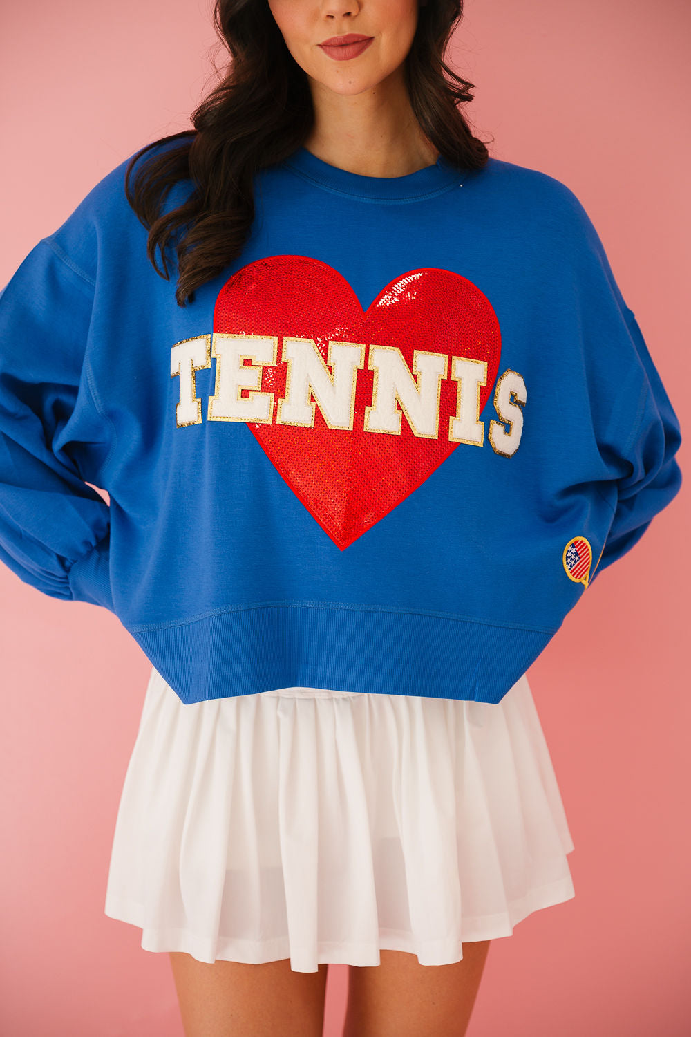 TENNIS LOVE ROYAL PULLOVER pullover Judith March