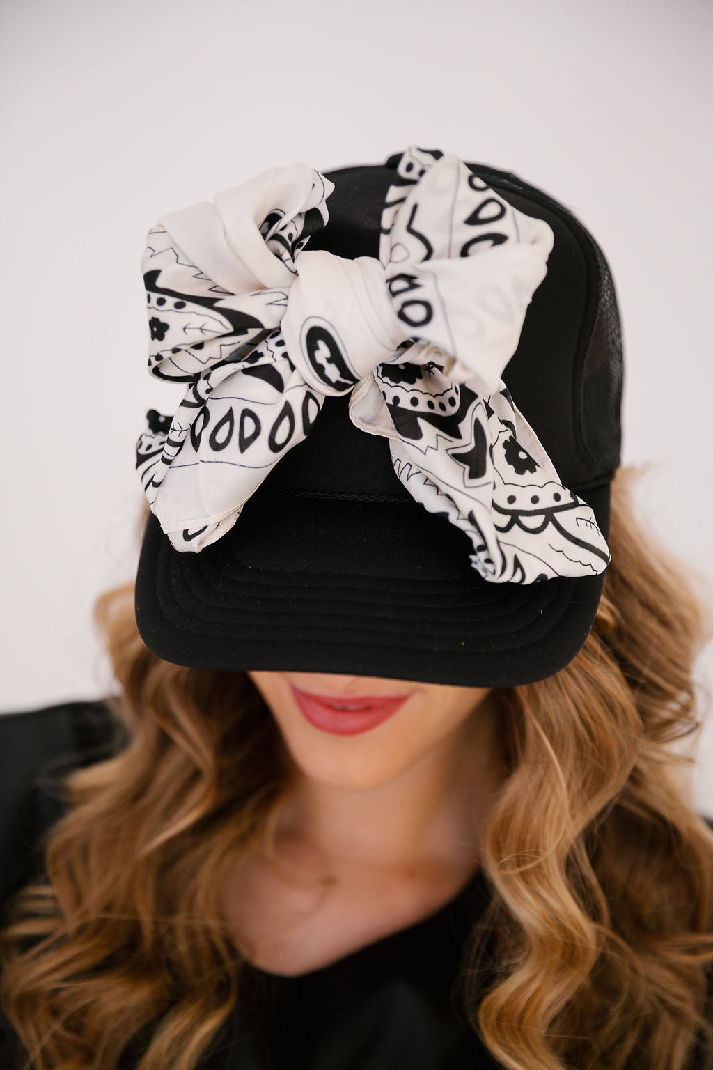 COWGIRLS WEAR BOWS TOO TRUCKER HAT TRUCKER HAT Judith March