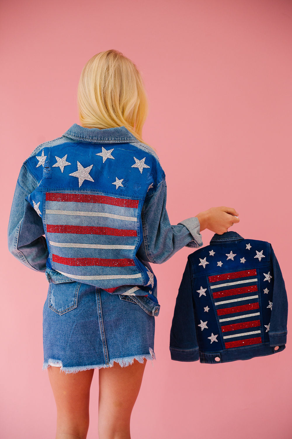 PROUD TO BE USA DENIM JACKET JACKET Judith March
