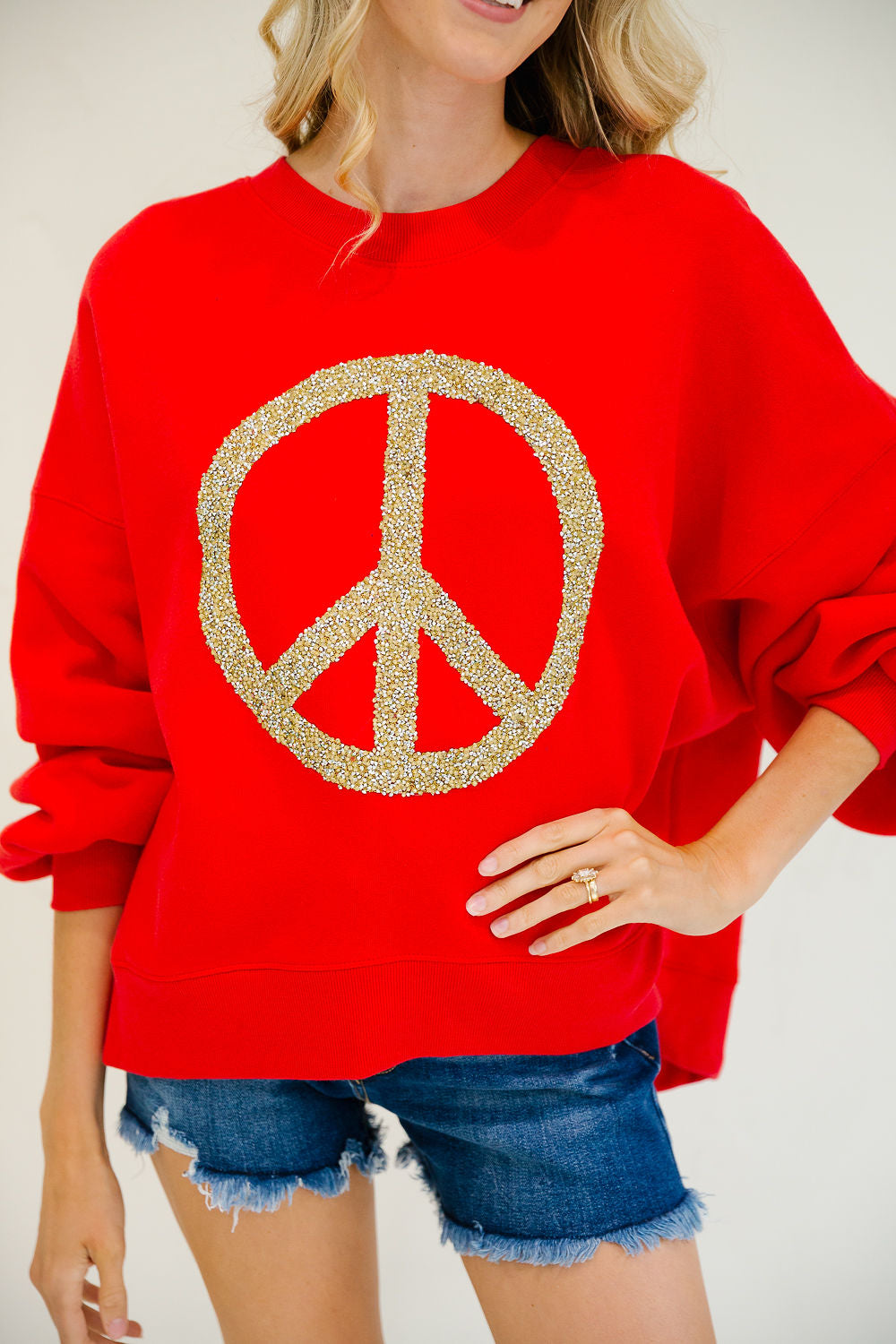 **PEACE SIGN PULLOVERS PULLOVER Judith March