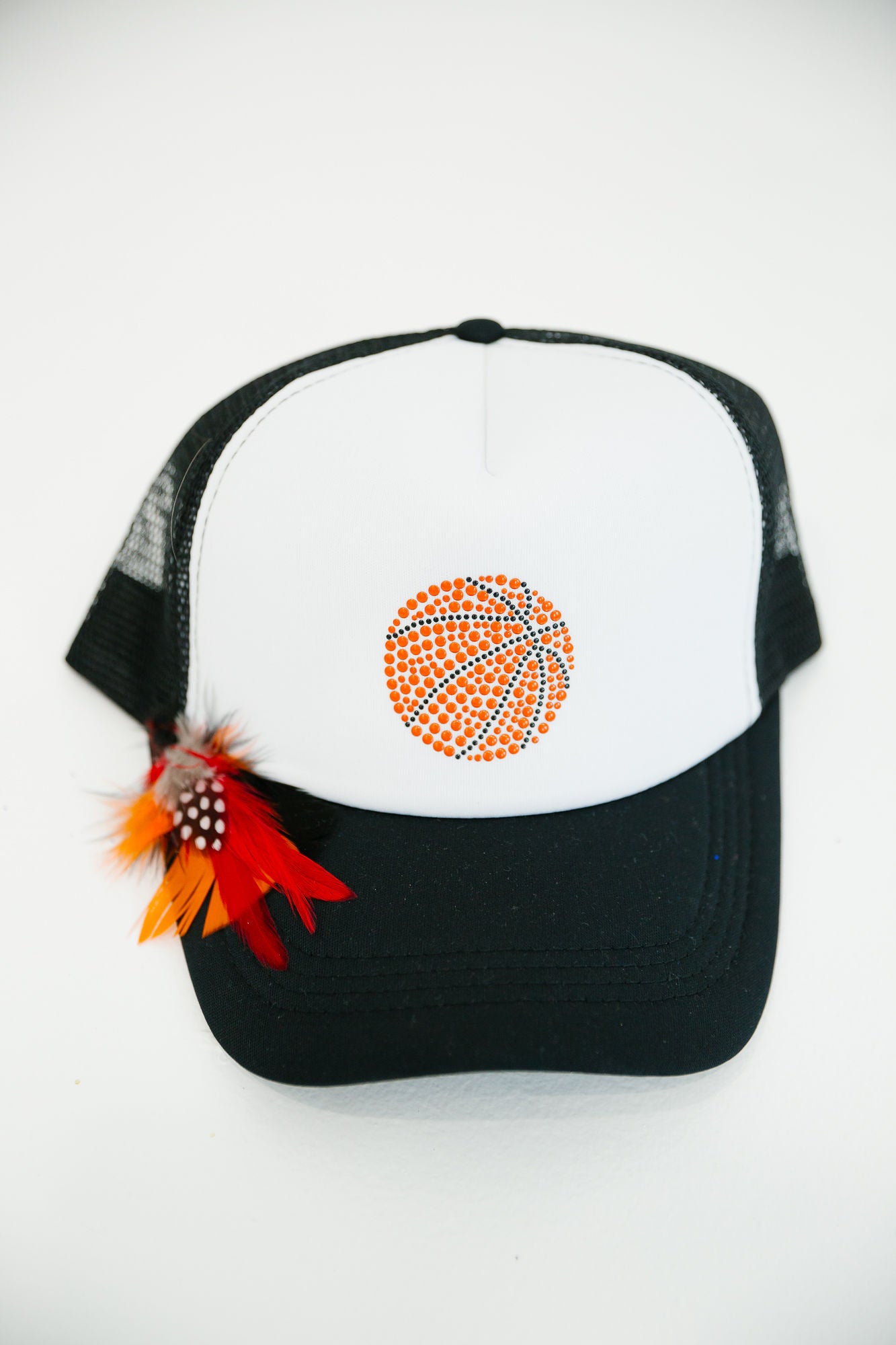 BASKETBALL BLACK TRUCKER HAT TRUCKER HAT Judith March